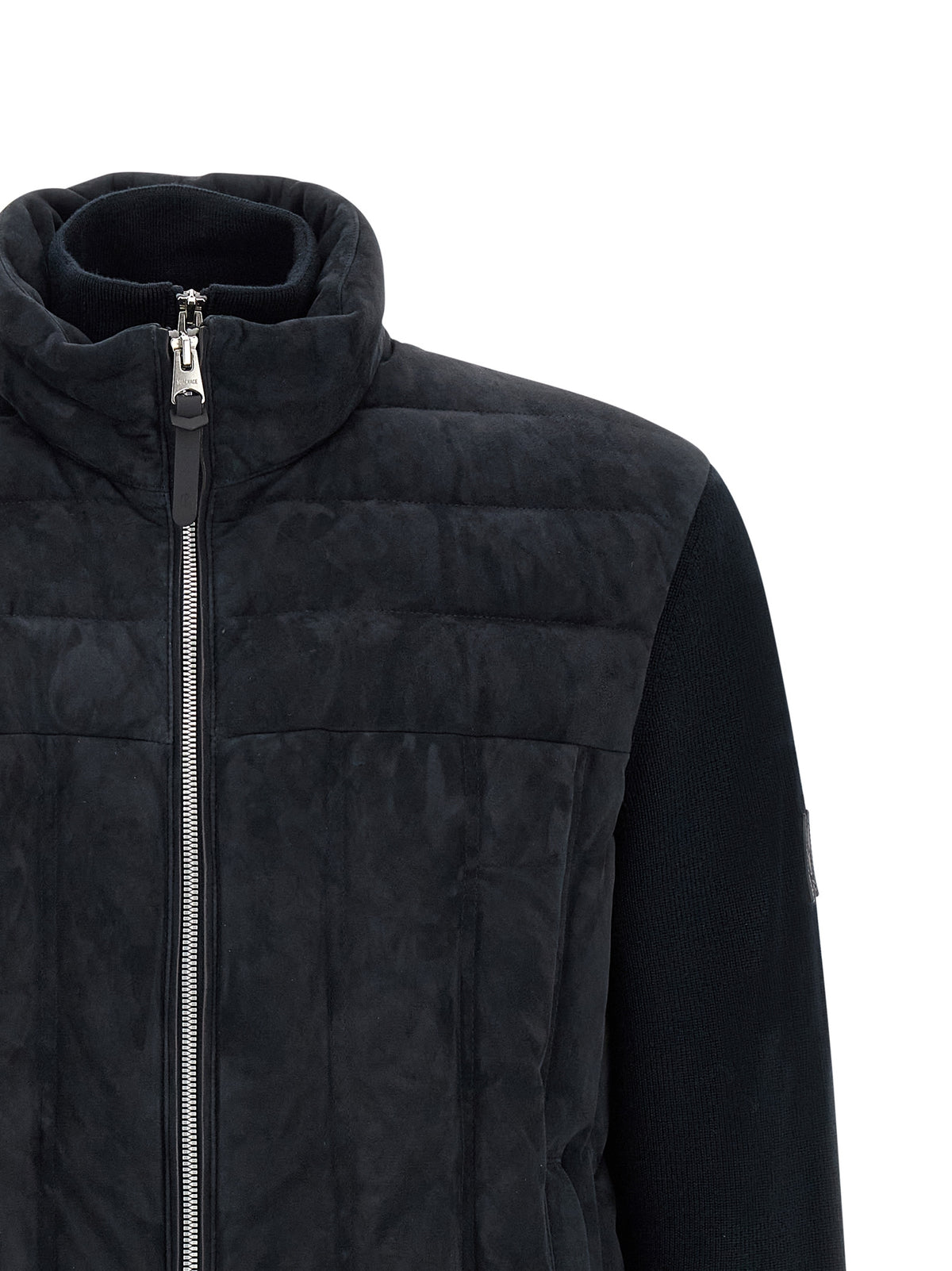 Mackage Blue Virgin Wool Full-Length Jacket - Luxe Couture Elegance
