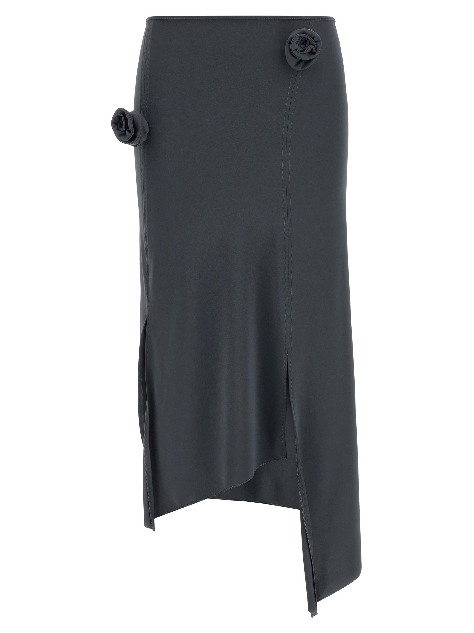 Coperni Gray Polyamide Midi Skirt - Exquisite Haute Couture Elegance