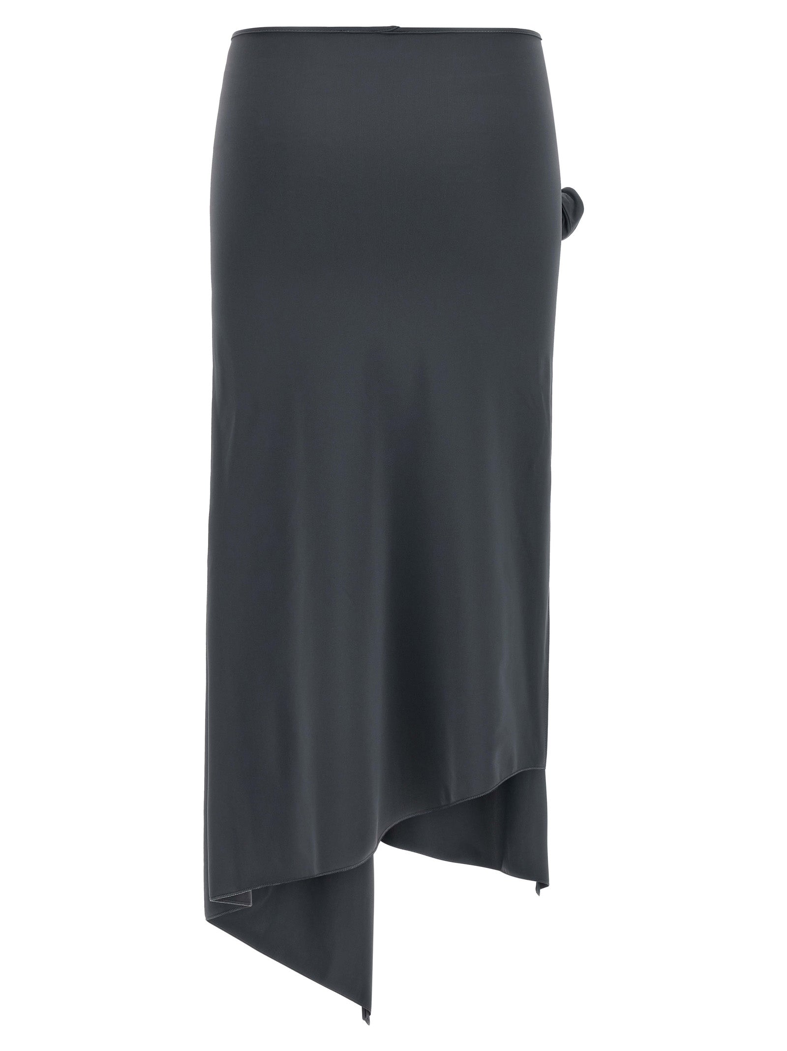 Coperni Gray Polyamide Midi Skirt - Exquisite Haute Couture Elegance