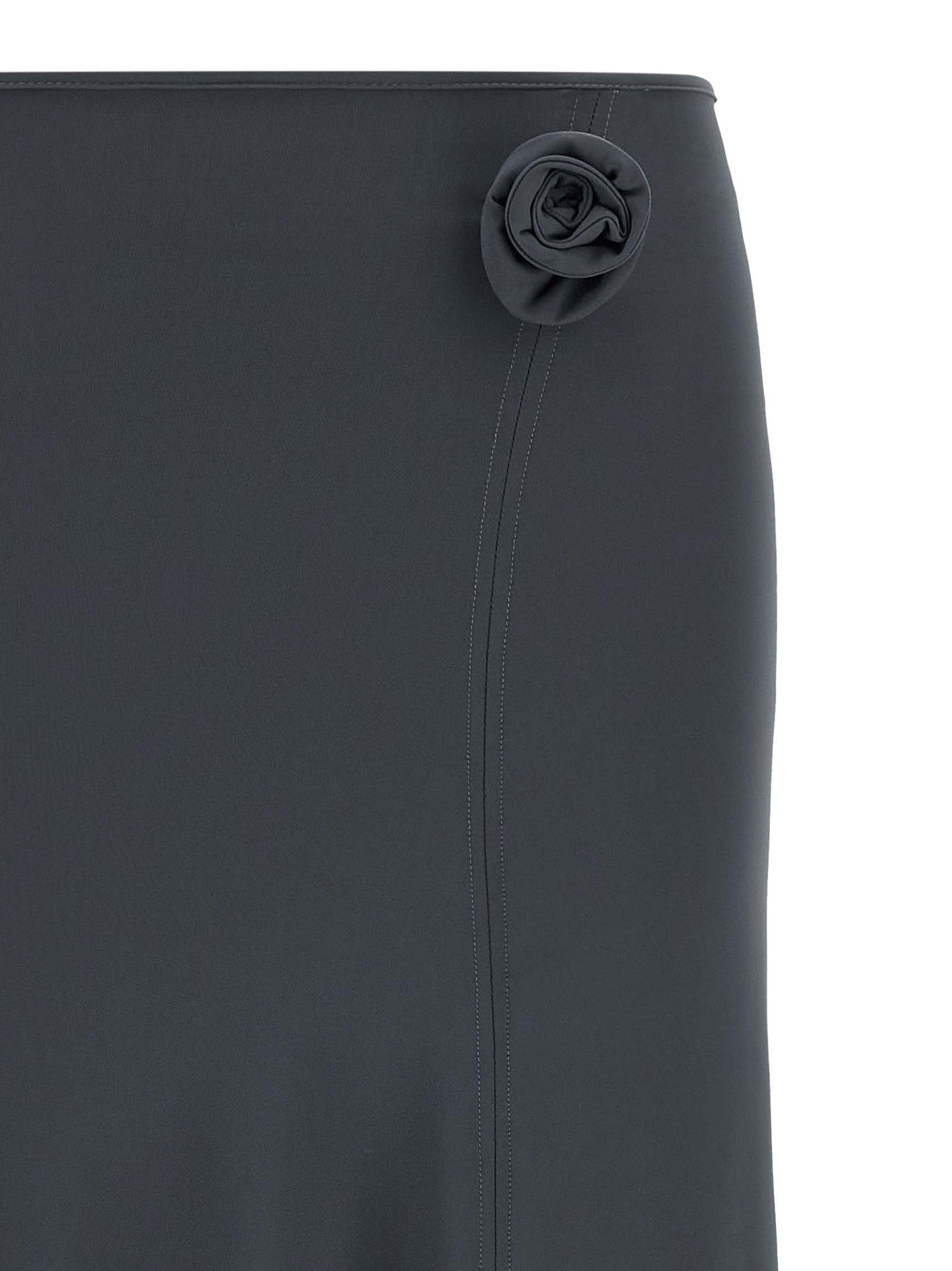 Coperni Gray Polyamide Midi Skirt - Exquisite Haute Couture Elegance