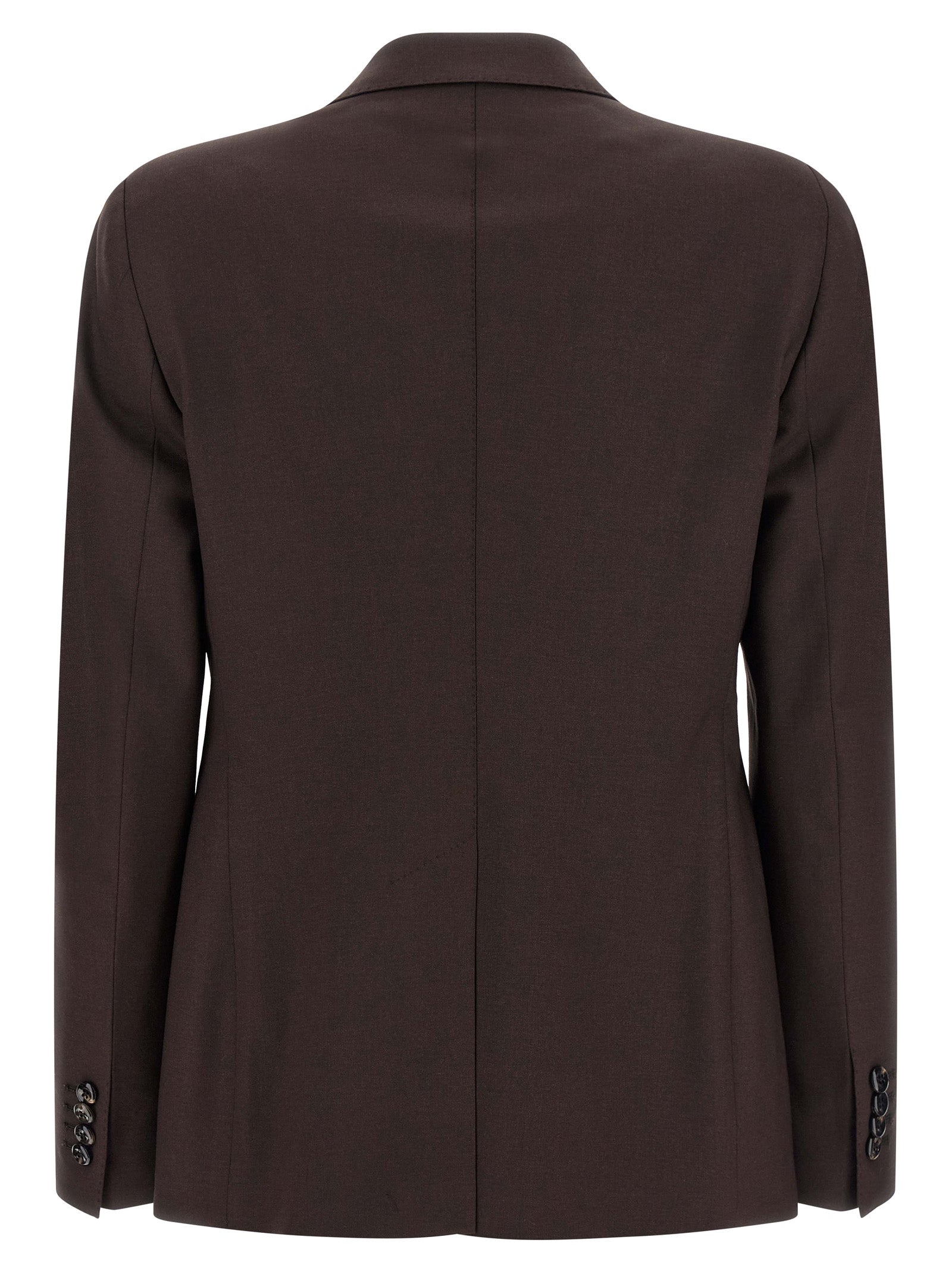 Discover the Tagliatore Brown Virgin Wool Blazer from the Parigi collection, a masterpiece of bi-stretch elegance, perfect for those who appreciate timeless sophistication.
