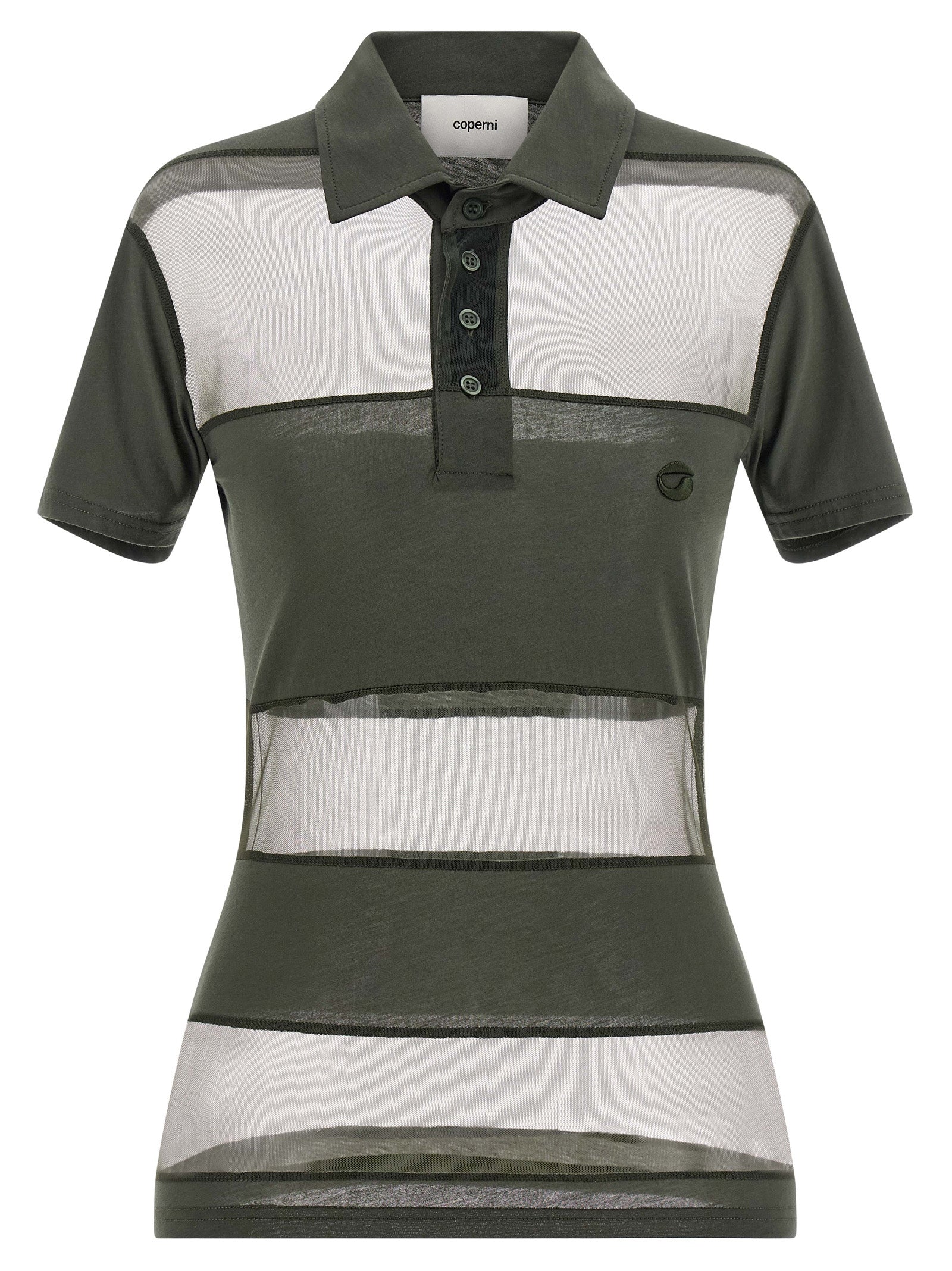 Coperni Bicolor Cotton Polo Shirt