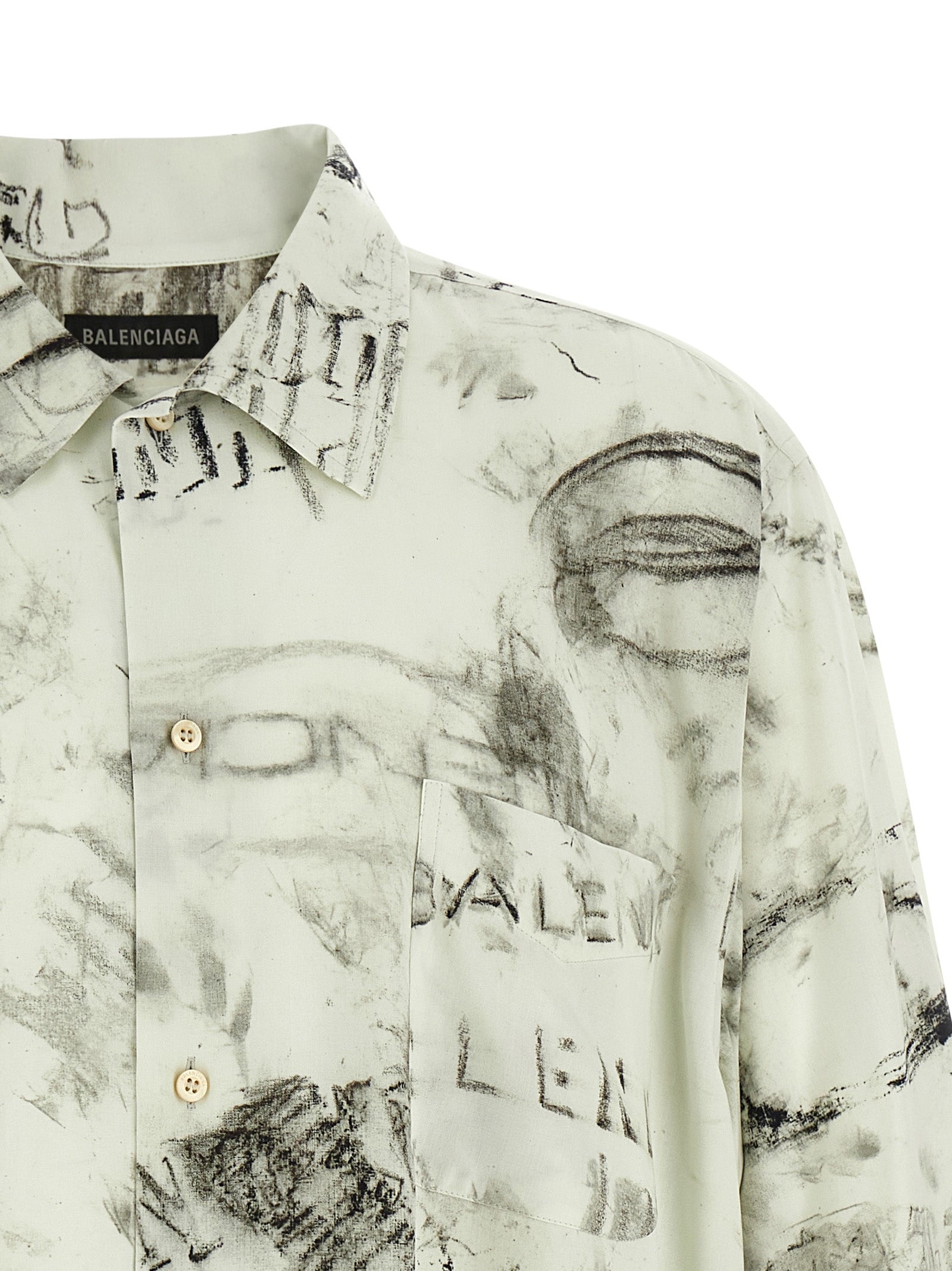 Balenciaga Gray Viscose Blouse - Luxurious Designer Couture