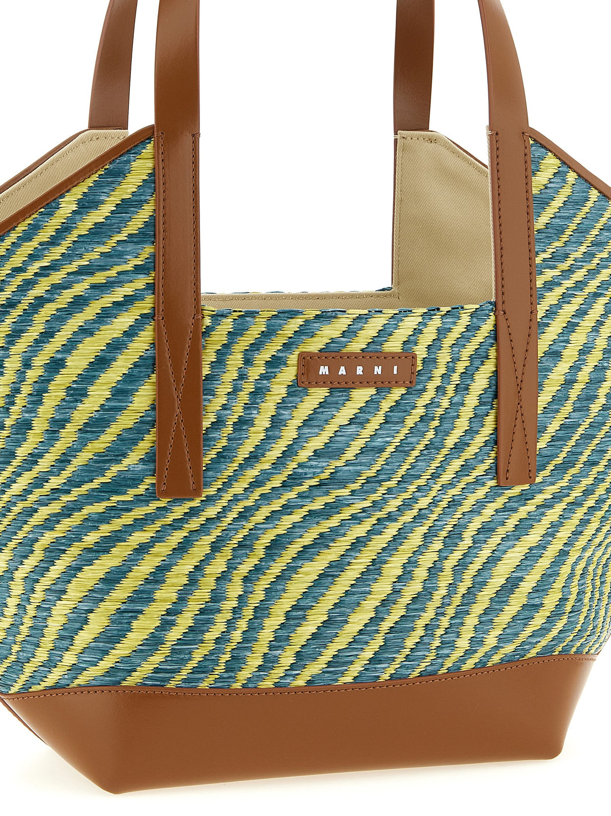 Elevate your style with the Marni Bicolor Polyamide Tote Bag, a masterpiece of Italian craftsmanship, blending luxury and sustainability for the discerning individual.