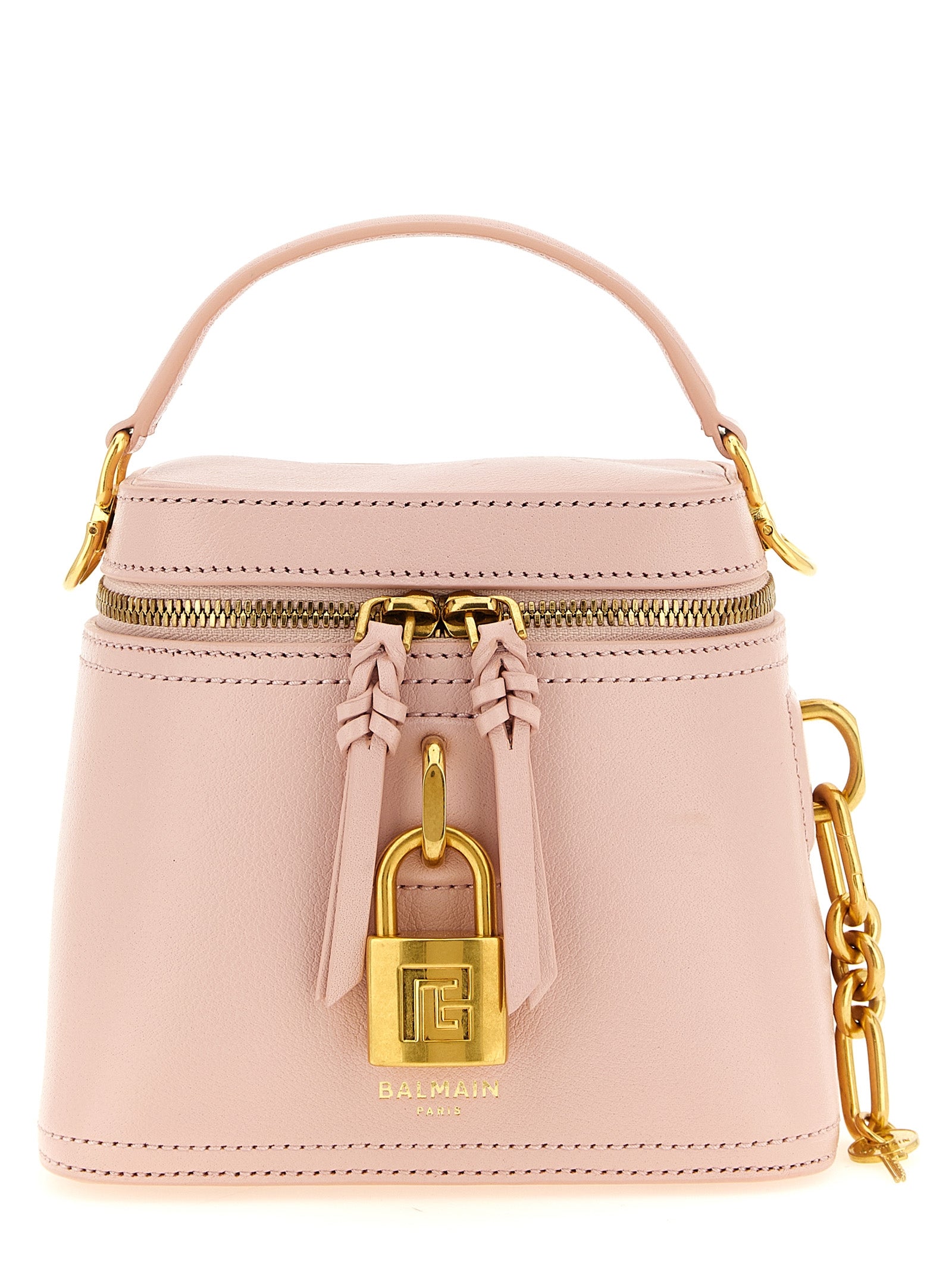 Elevate your style with the Balmain Multicolor Calfskin Handbag, a luxurious embodiment of craftsmanship and sophistication, perfect for discerning connoisseurs.