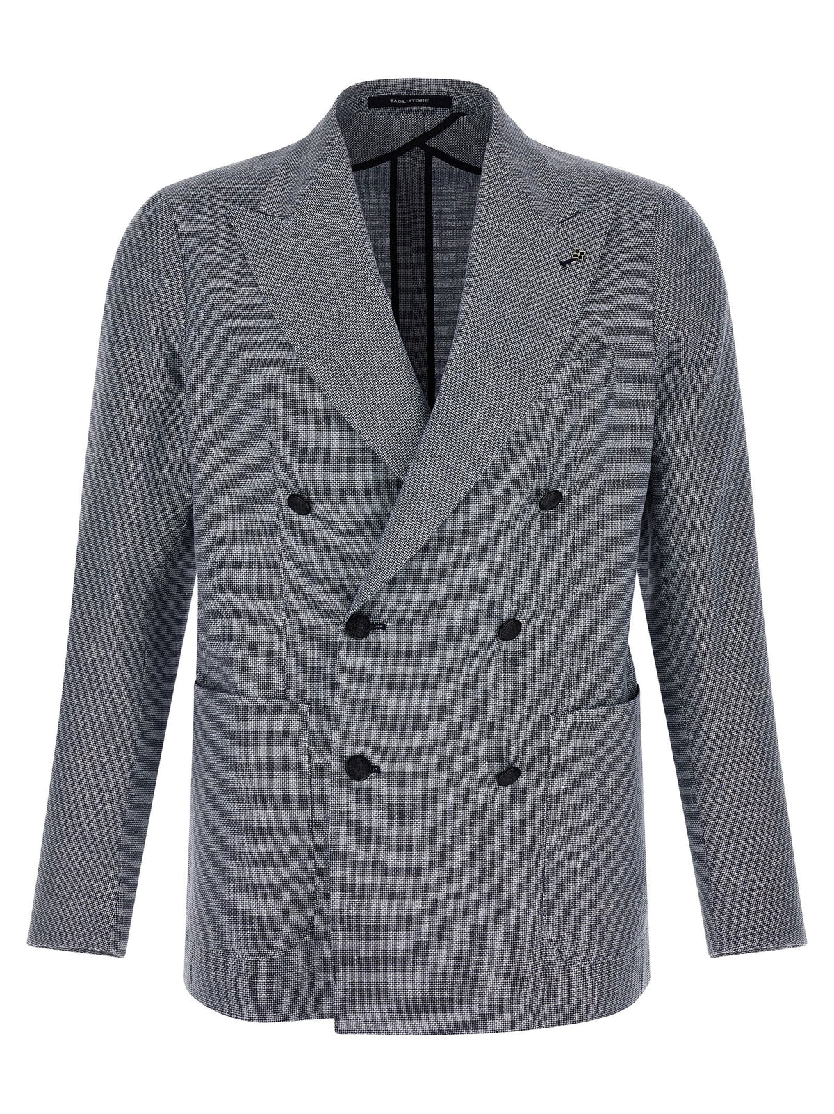 Tagliatore Blue Linen Blazer - Timeless Luxury Craftsmanship