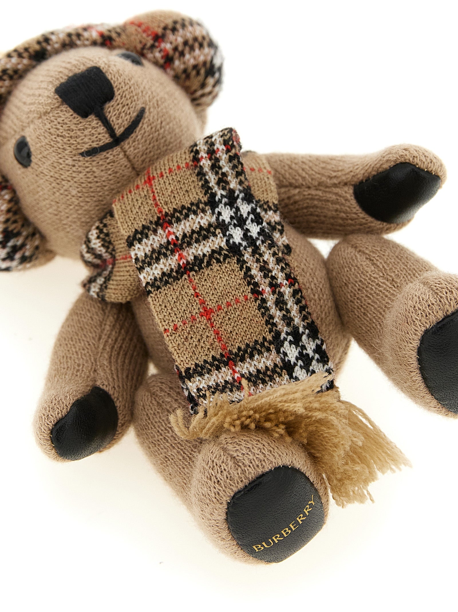 Burberry Beige Wool Keychain