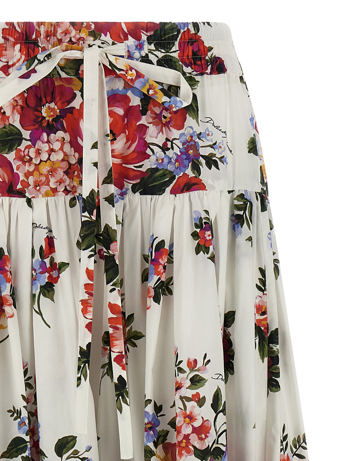 Dolce & Gabbana White Cotton Mini Skirt - Exquisite Italian Elegance
