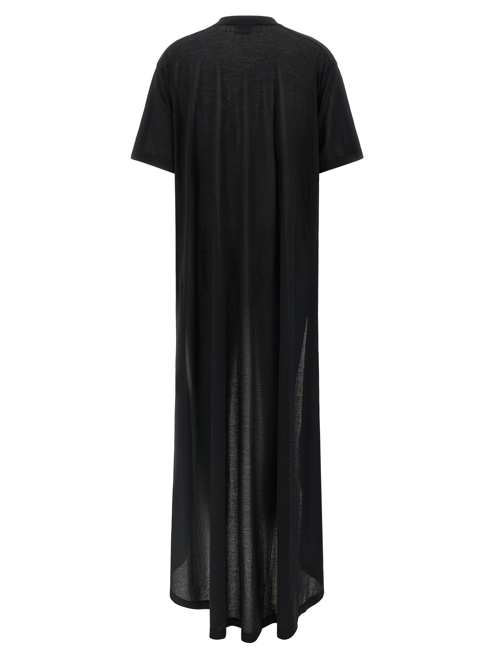 Balenciaga Black Cotton Casual Dress