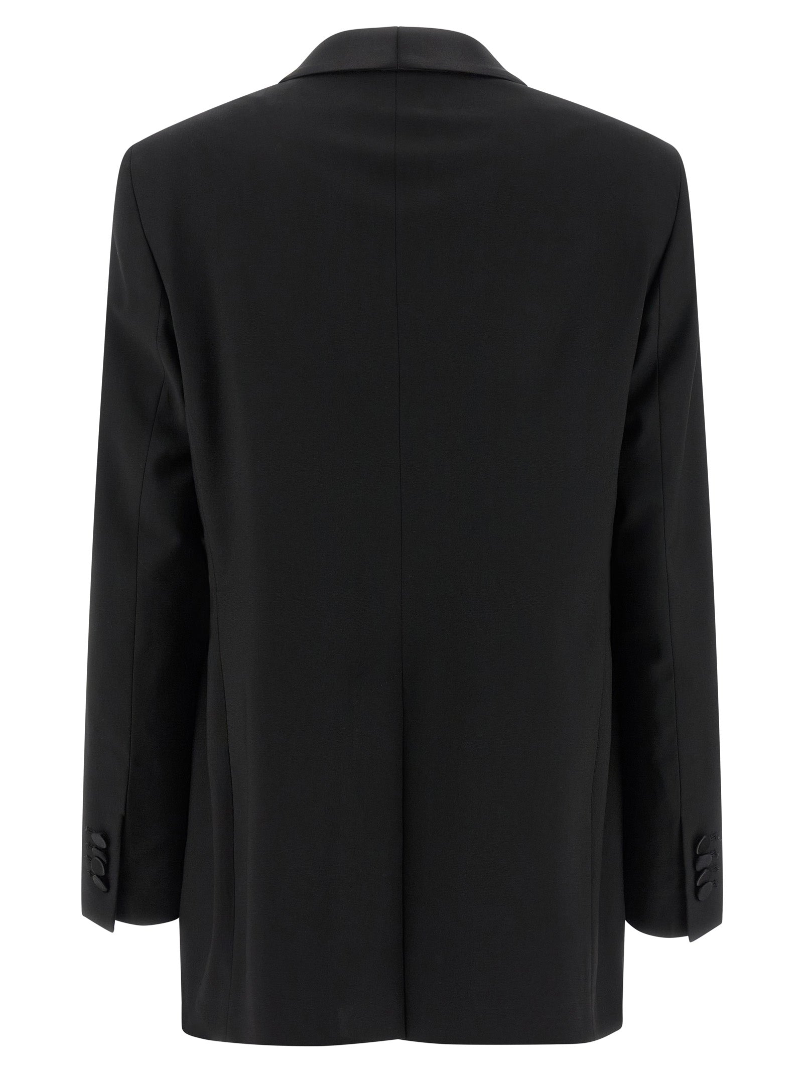 Elevate your elegance with the TAGLIATORE Black Virgin Wool Two-Piece Suit, a masterpiece of Italian craftsmanship that embodies sophistication and timeless allure.