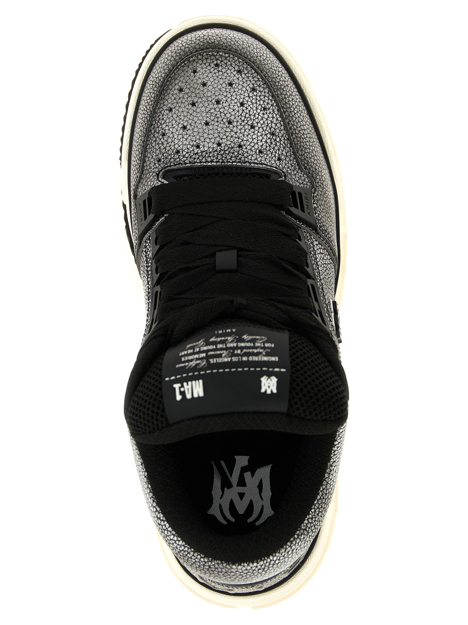 Amiri Gray Bovine Leather Chunky Sneakers