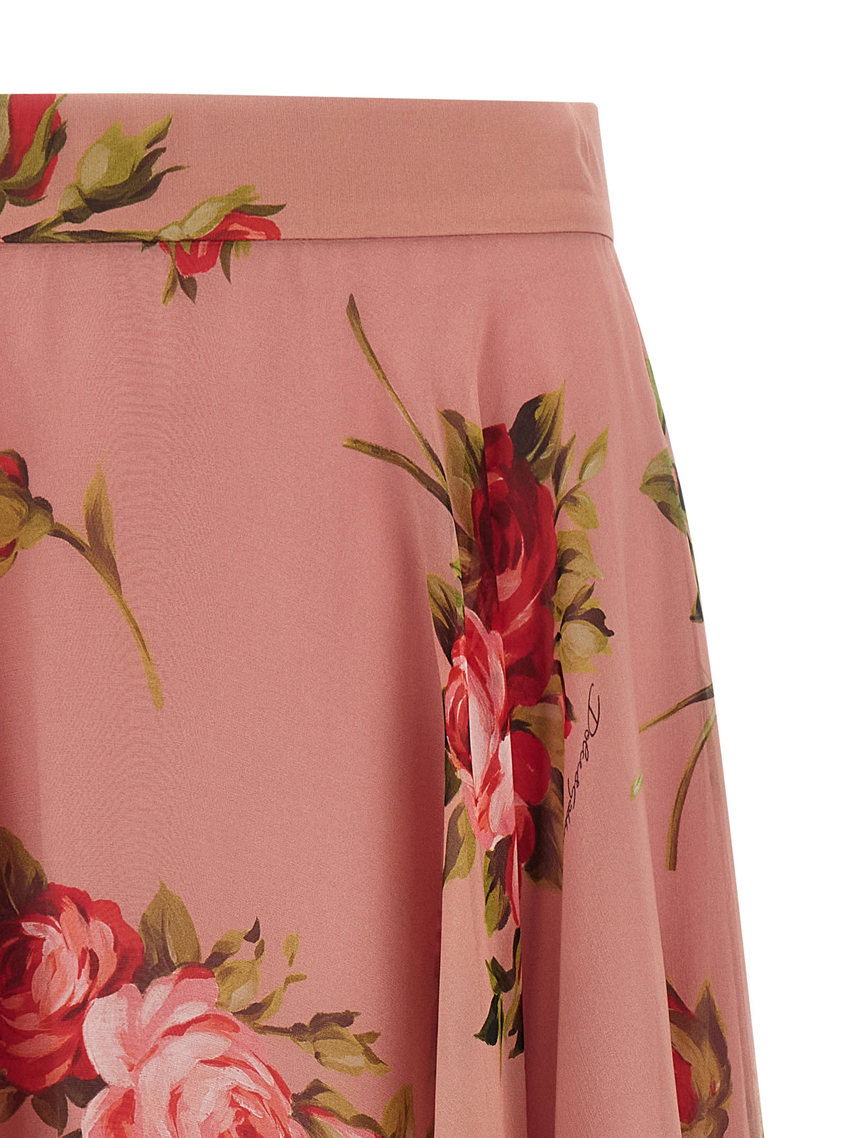 Dolce & Gabbana Silk Midi Skirt - Exquisite Luxury Fashion