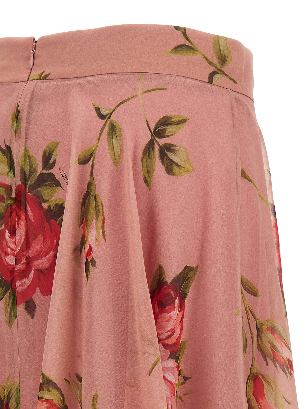 Dolce & Gabbana Silk Midi Skirt - Timeless Luxury Elegance