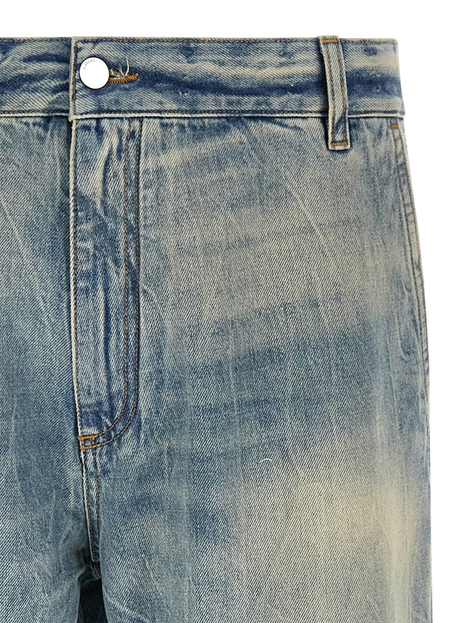 Amiri Blue Cotton Bootcut Jeans