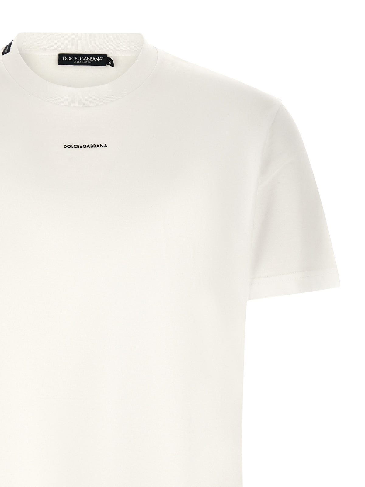 Elevate your style with the Dolce & Gabbana White Cotton T-Shirt, a luxurious blend of Italian craftsmanship and effortless elegance, perfect for discerning individuals.