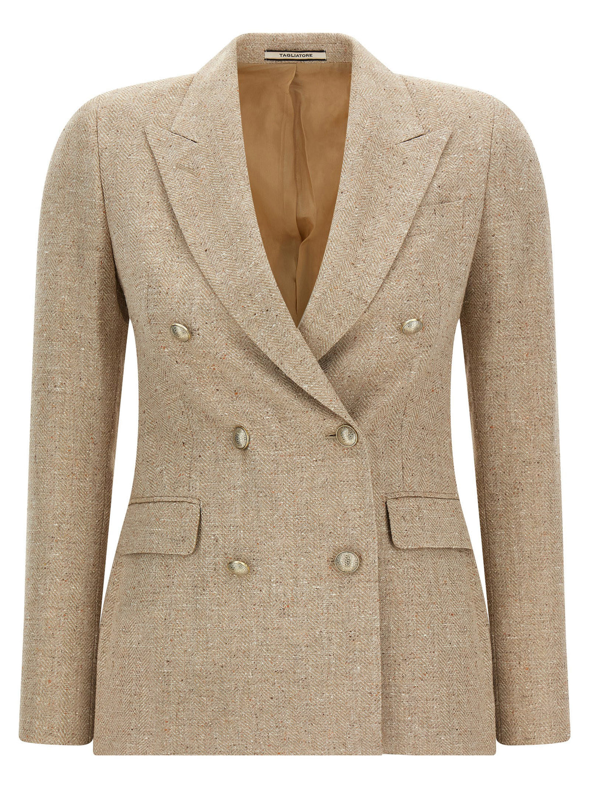 Tagliatore Beige Cotton Blazer - Exquisite Italian Luxury Fashion