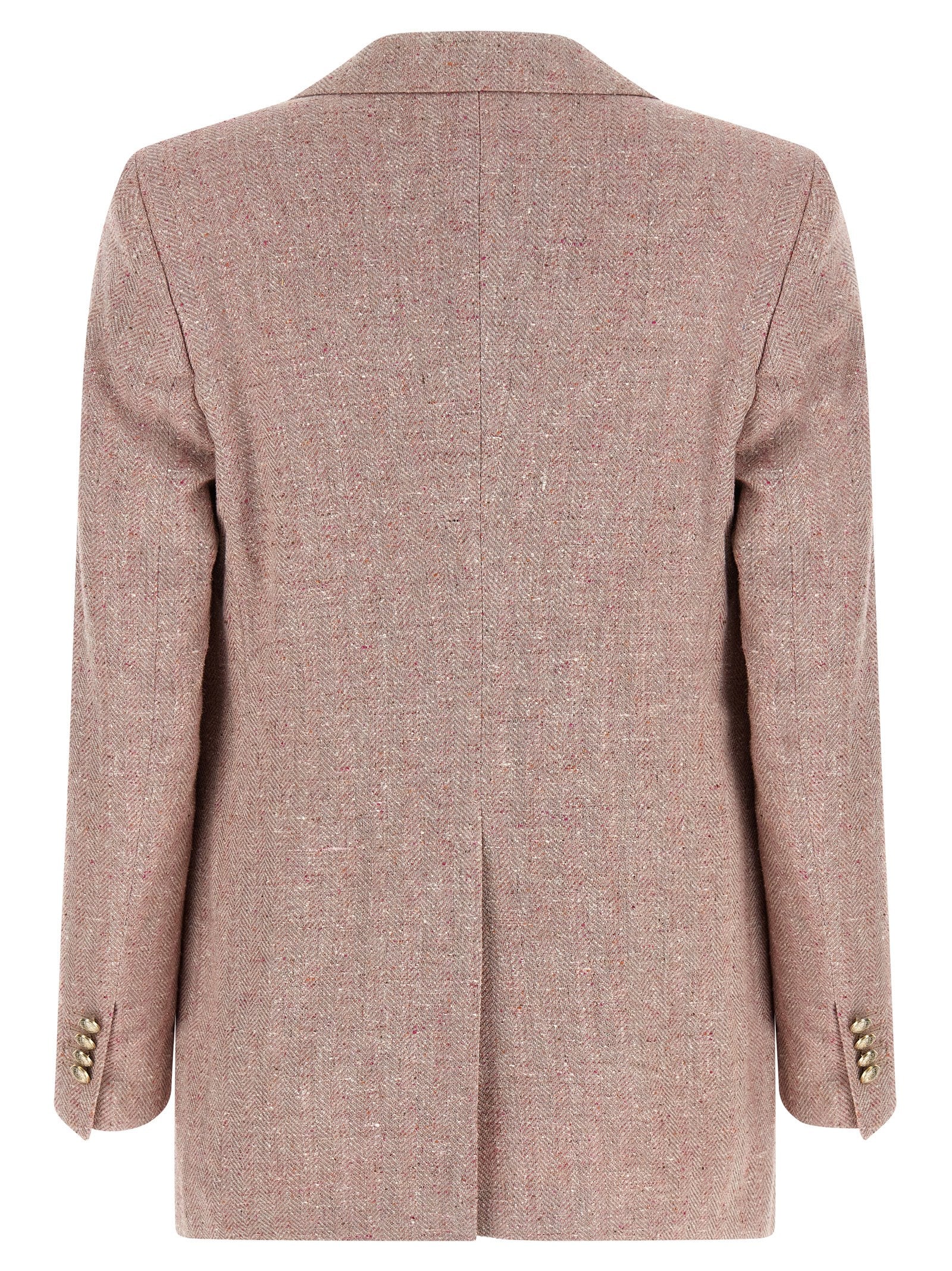 Elevate your elegance with the Tagliatore Multicolor Cotton Blazer, a luxurious blend of silk and wool, embodying exquisite Italian craftsmanship for timeless sophistication.
