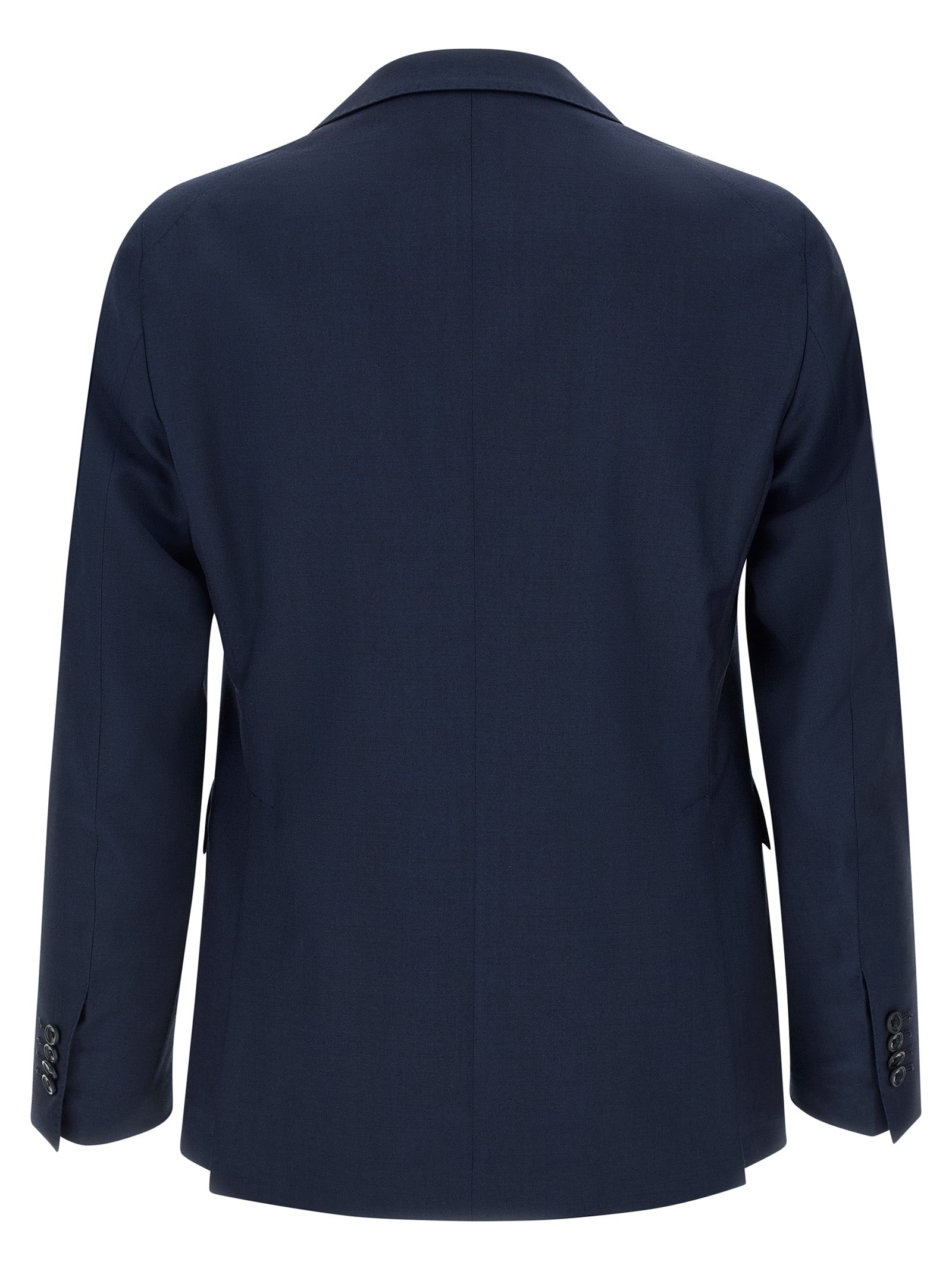 Indulge in the Tagliatore Blue Virgin Wool Two-Piece Suit, a timeless masterpiece of Italian craftsmanship that embodies elegance and sophistication for the discerning individual.