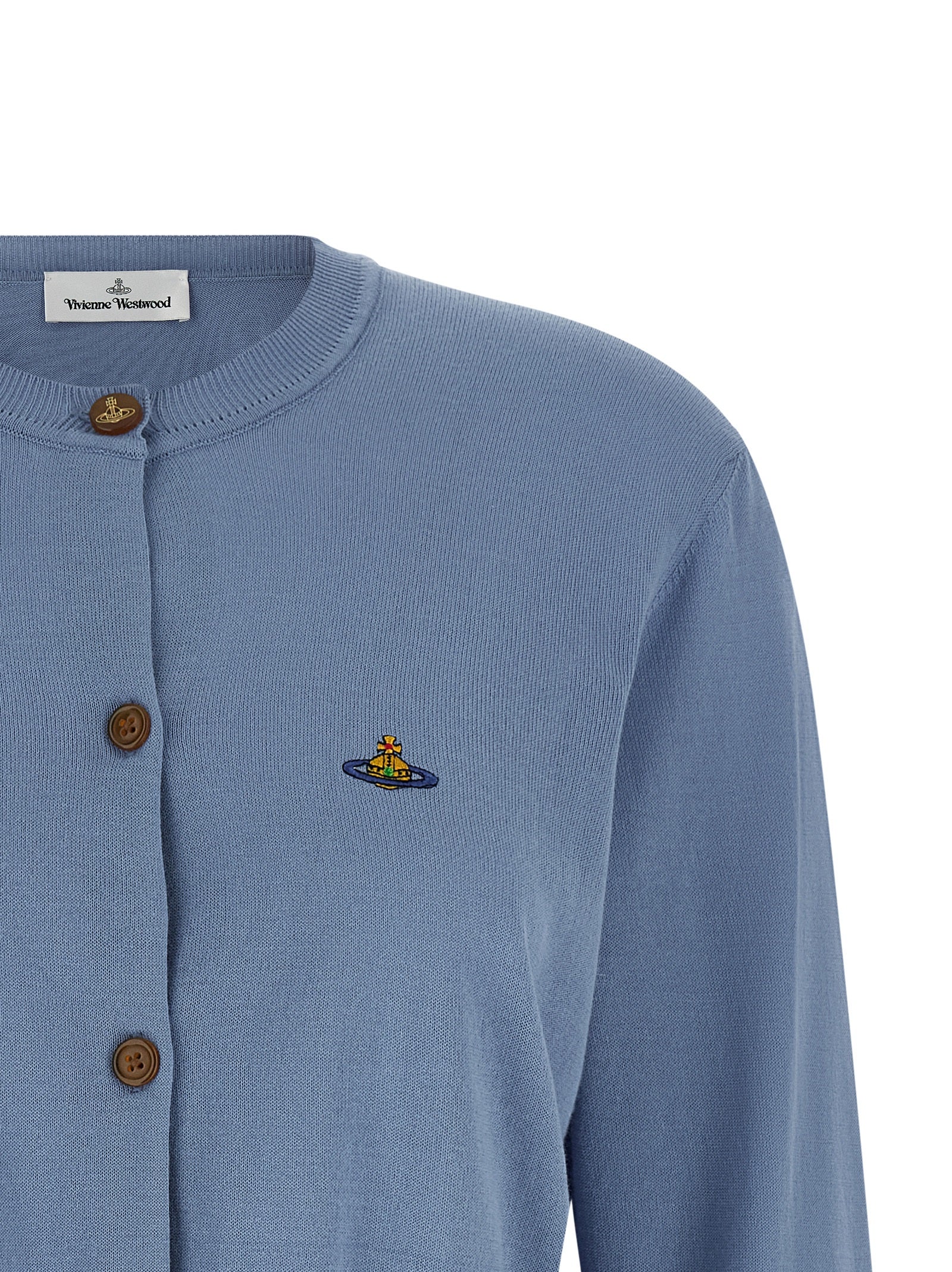 Vivienne Westwood Blue Cotton Cardigan