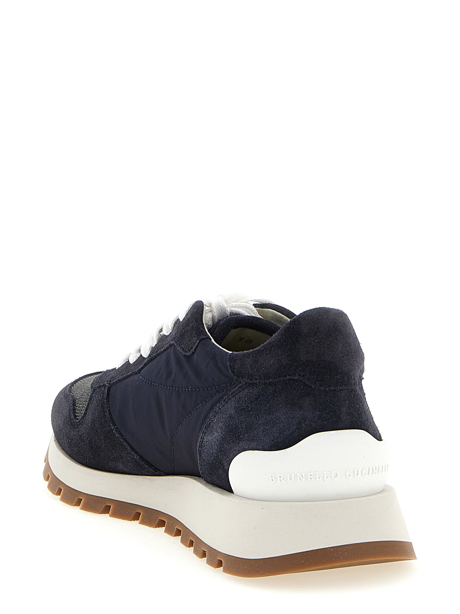 Brunello Cucinelli Blue Polyester Athletic Sneakers - Luxe Elegance