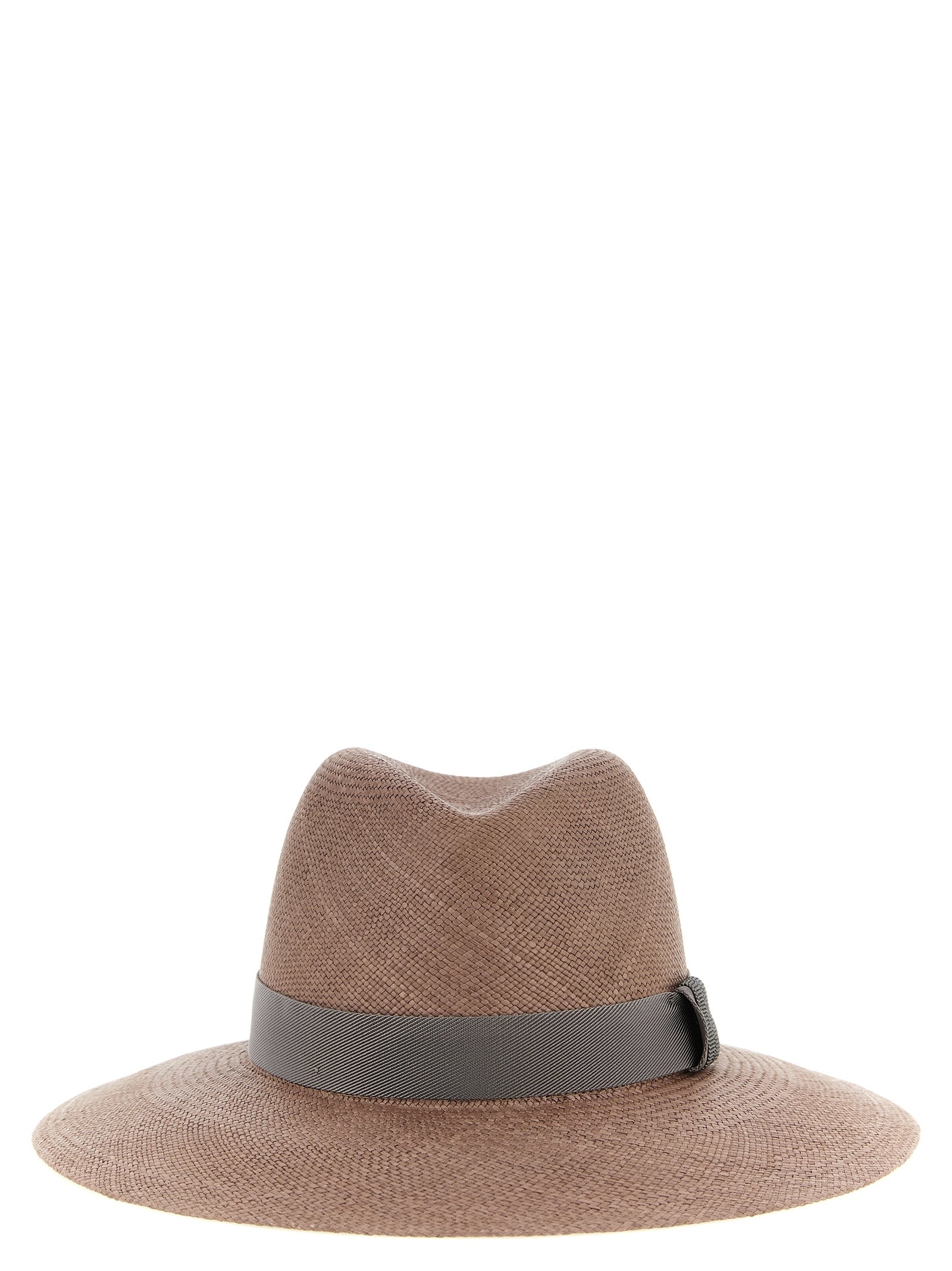 Brunello Cucinelli Brown Hemp Fedora