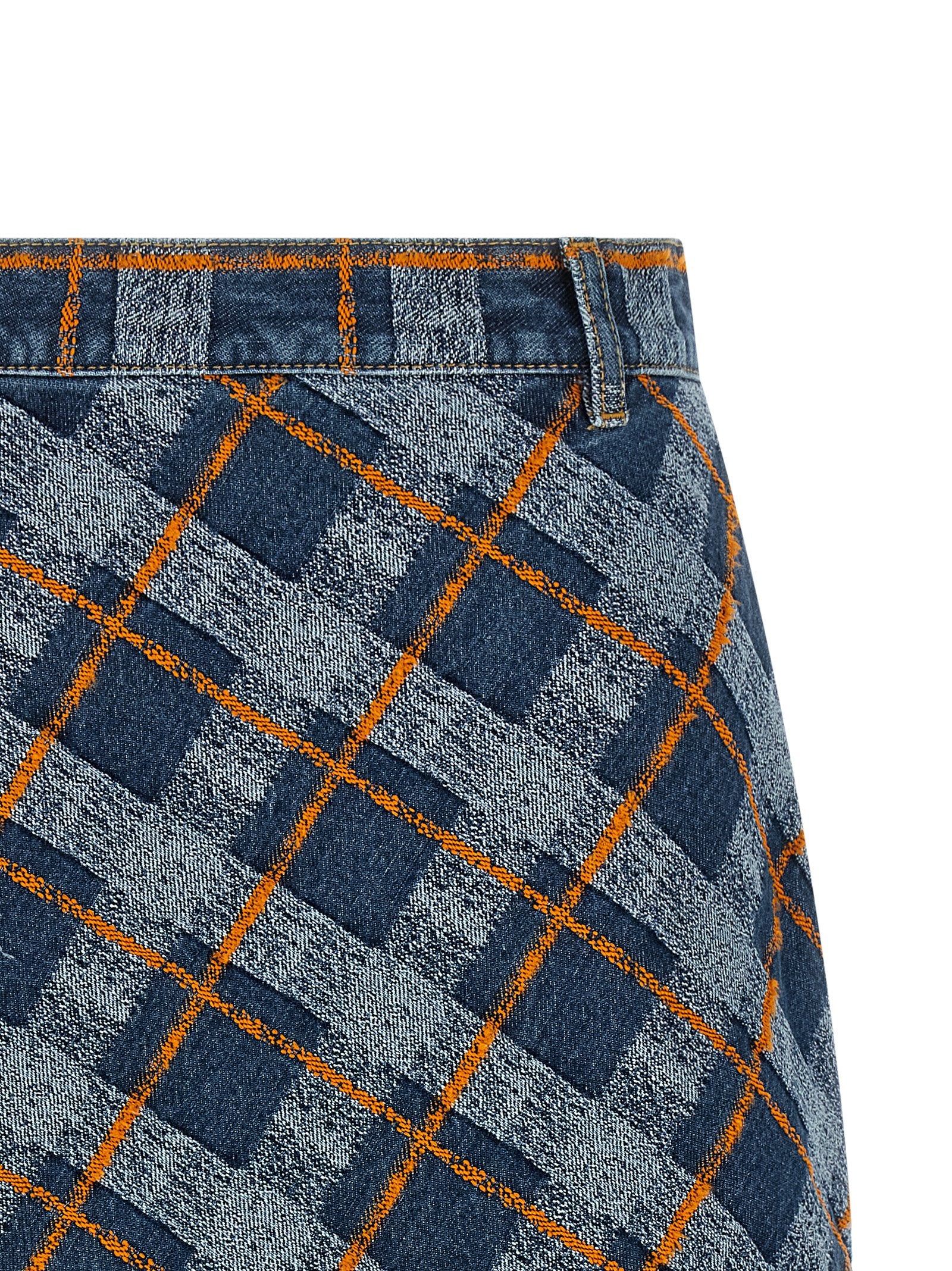 Vivienne Westwood Blue Cotton Long Skirt