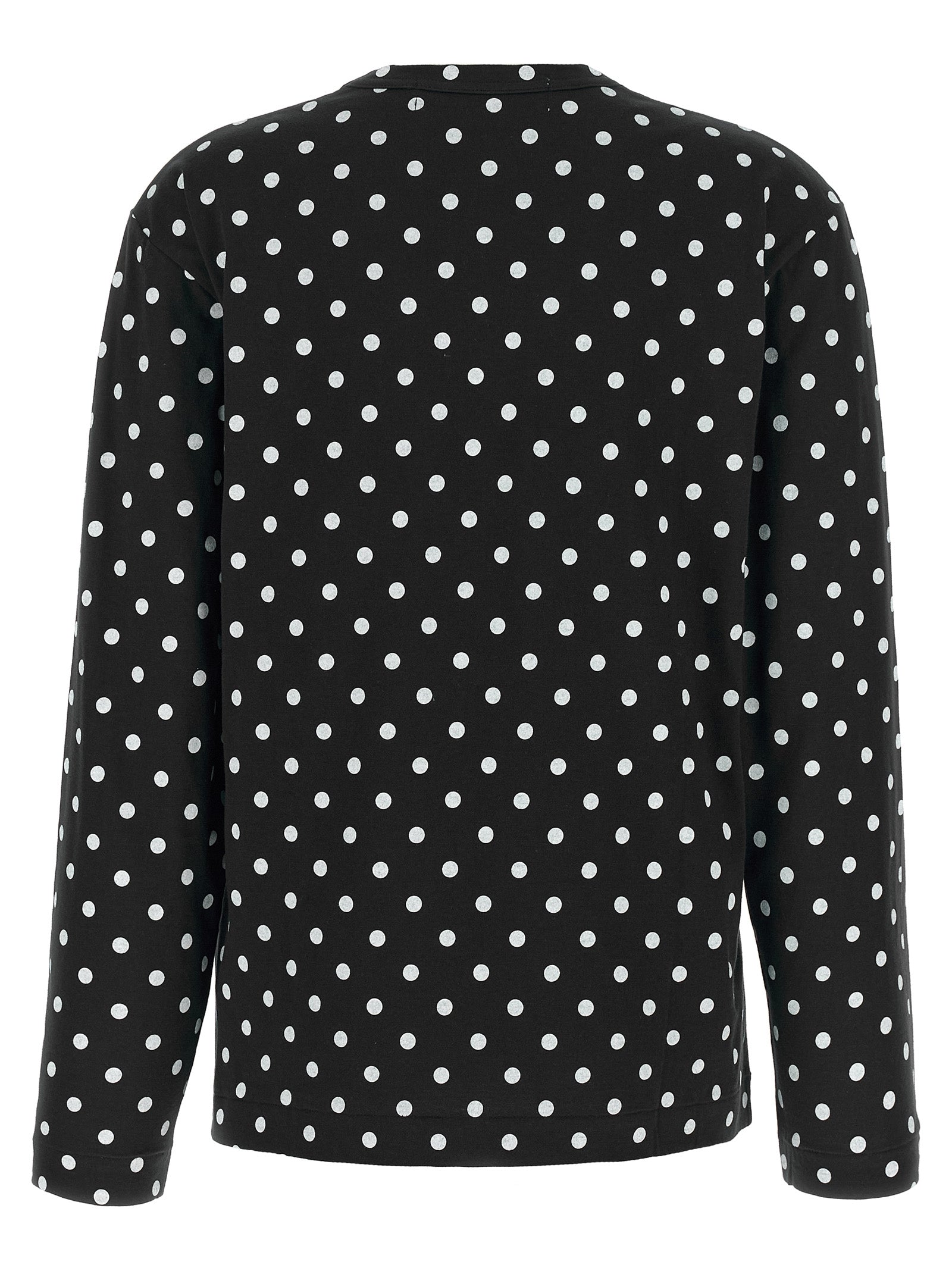 Comme Des Garçons Play Black Cotton Long Sleeve T-Shirt - Luxury Fashion Statement