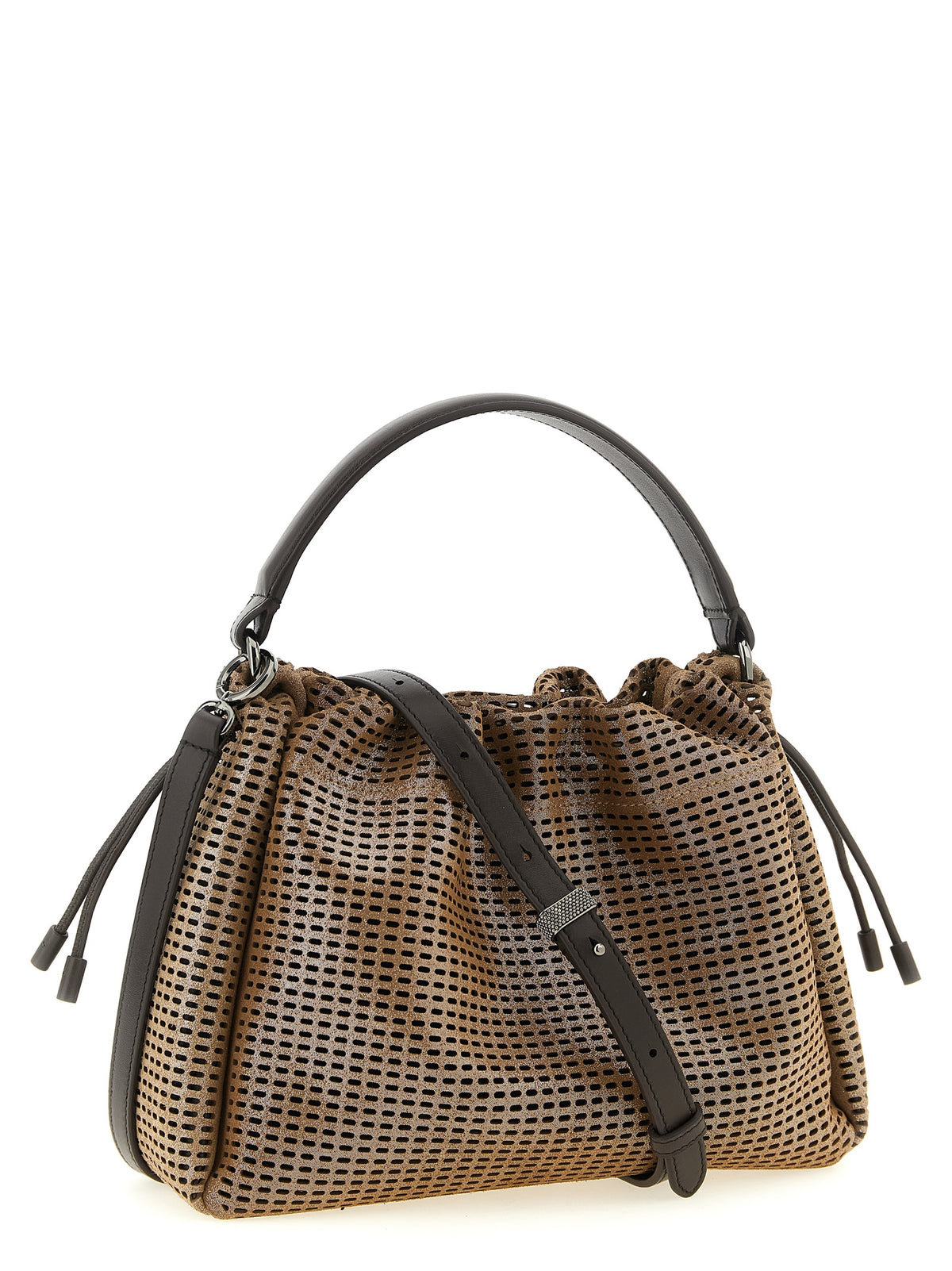 Brunello Cucinelli Bucket Mellow Handbag in Luxurious Brown