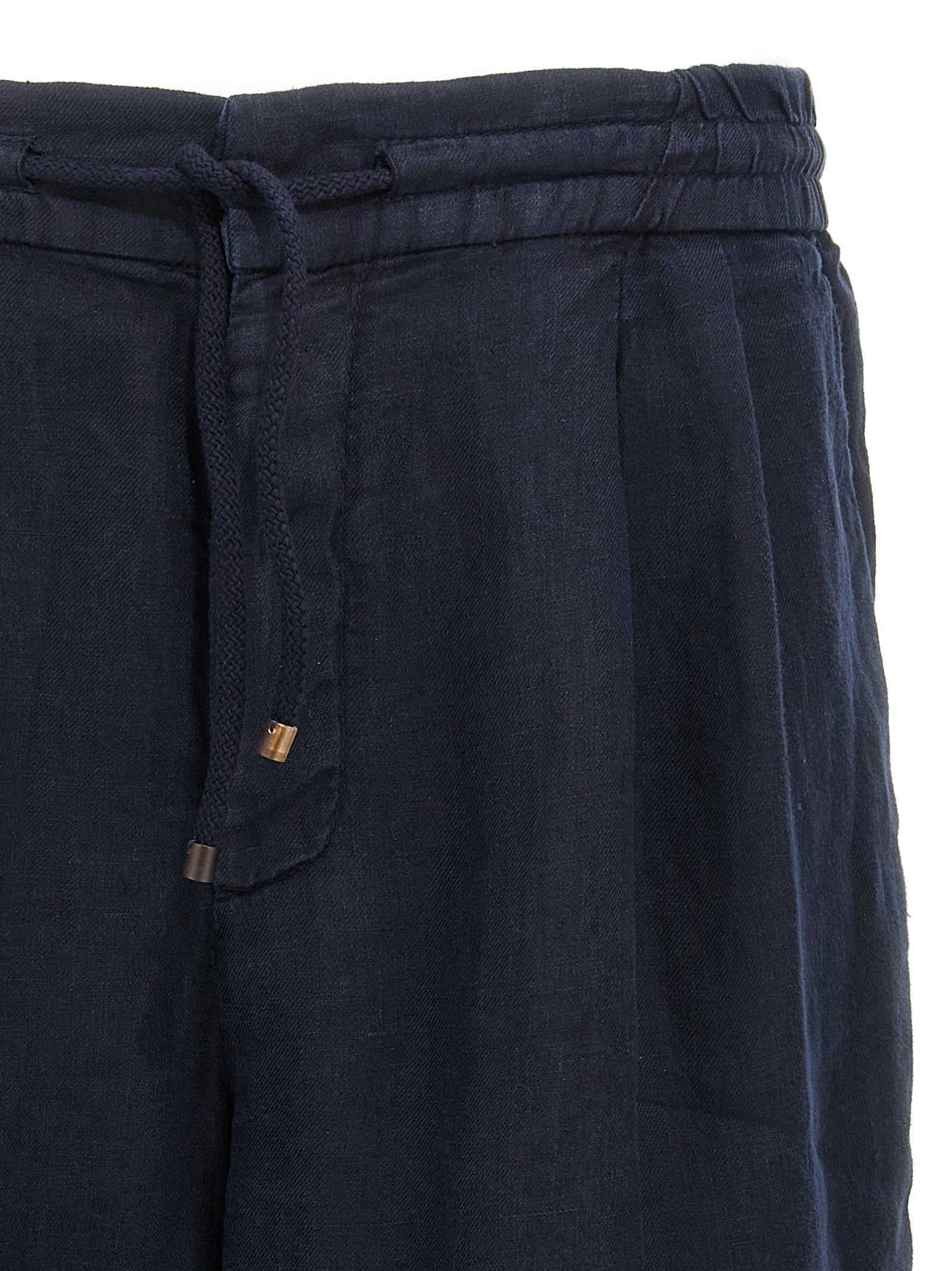 Brunello Cucinelli Blue Linen Bermuda Shorts - Luxurious Elegance