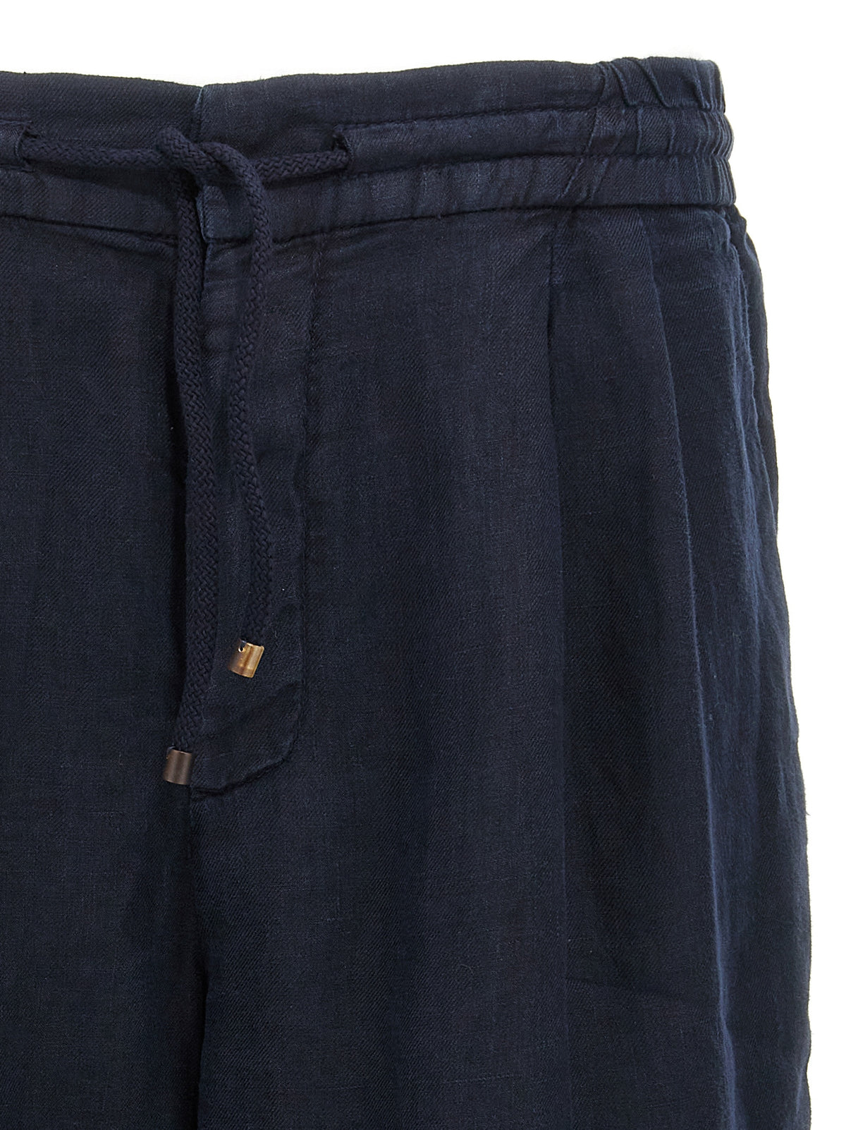 Brunello Cucinelli Blue Linen Bermuda Shorts - Luxurious Elegance