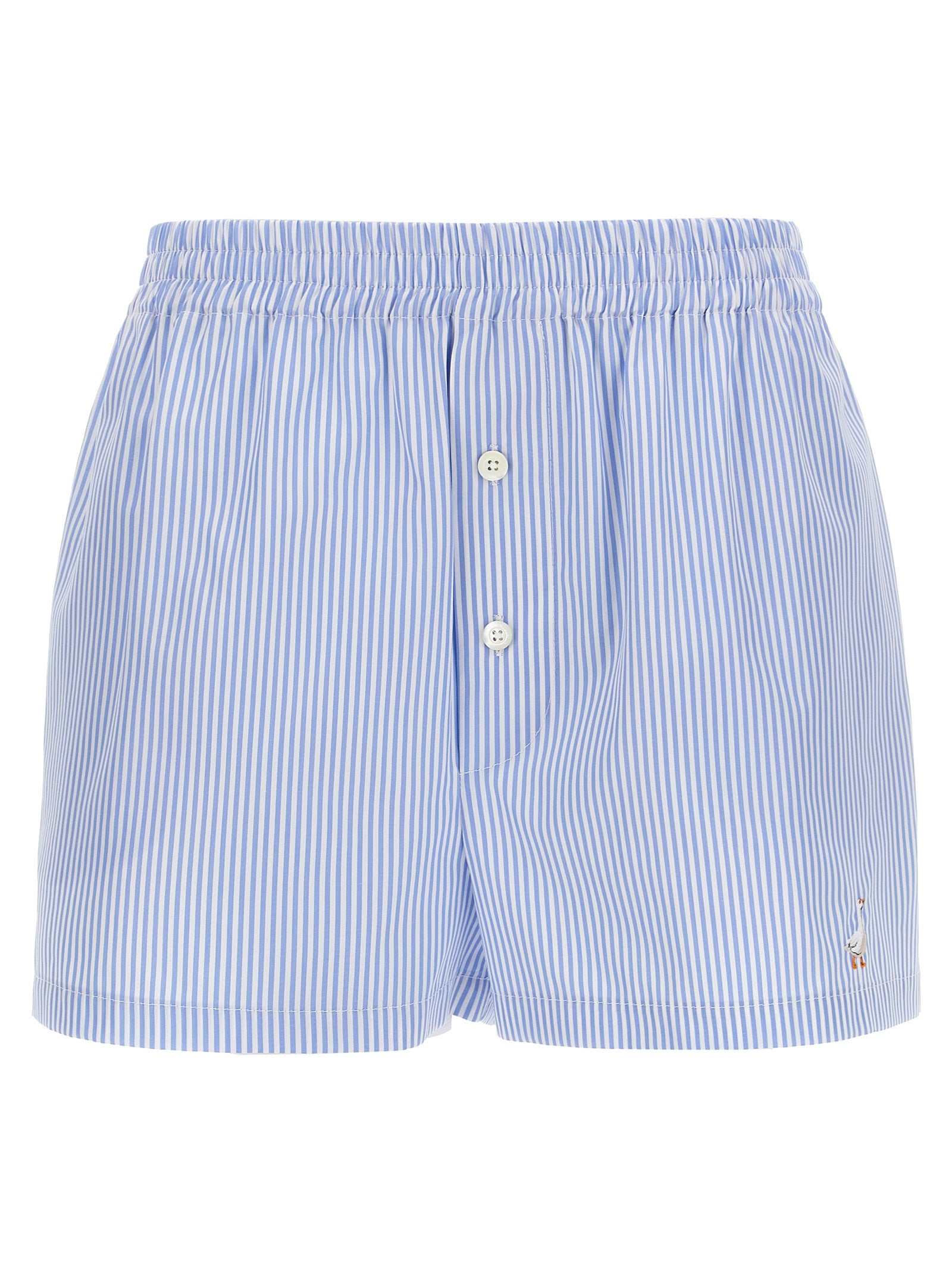 Moschino Blue Cotton Bermuda Shorts - Effortless Luxury Chic