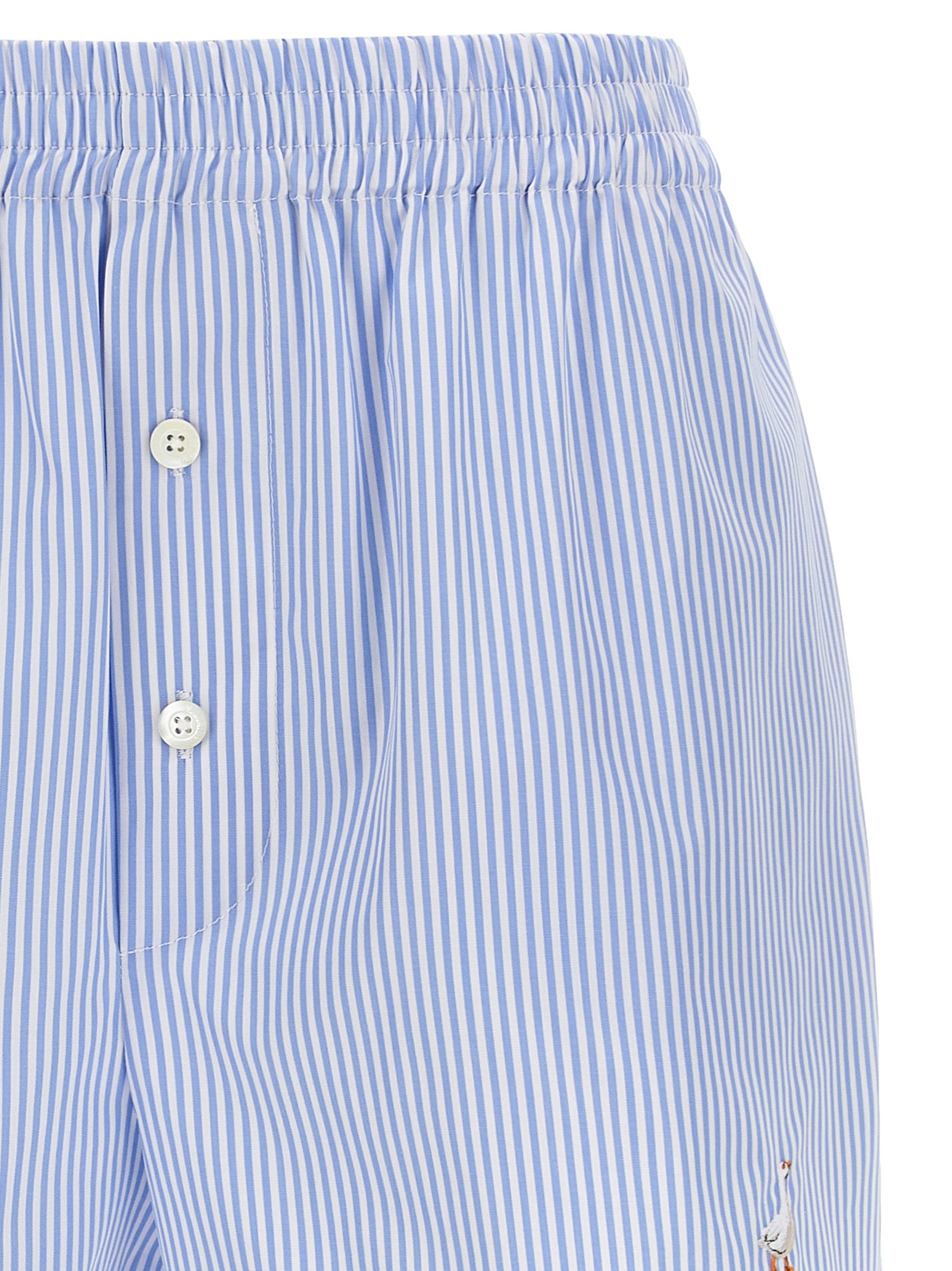 Moschino Blue Cotton Bermuda Shorts - Effortless Luxury Chic