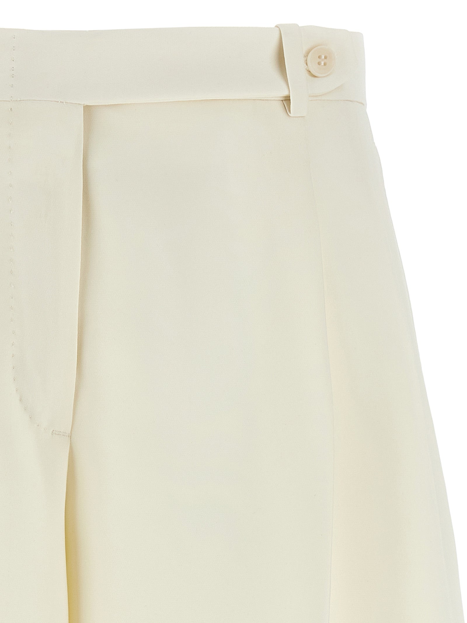 Brioni White Silk Bermuda Shorts - Effortless Elegance Redefined