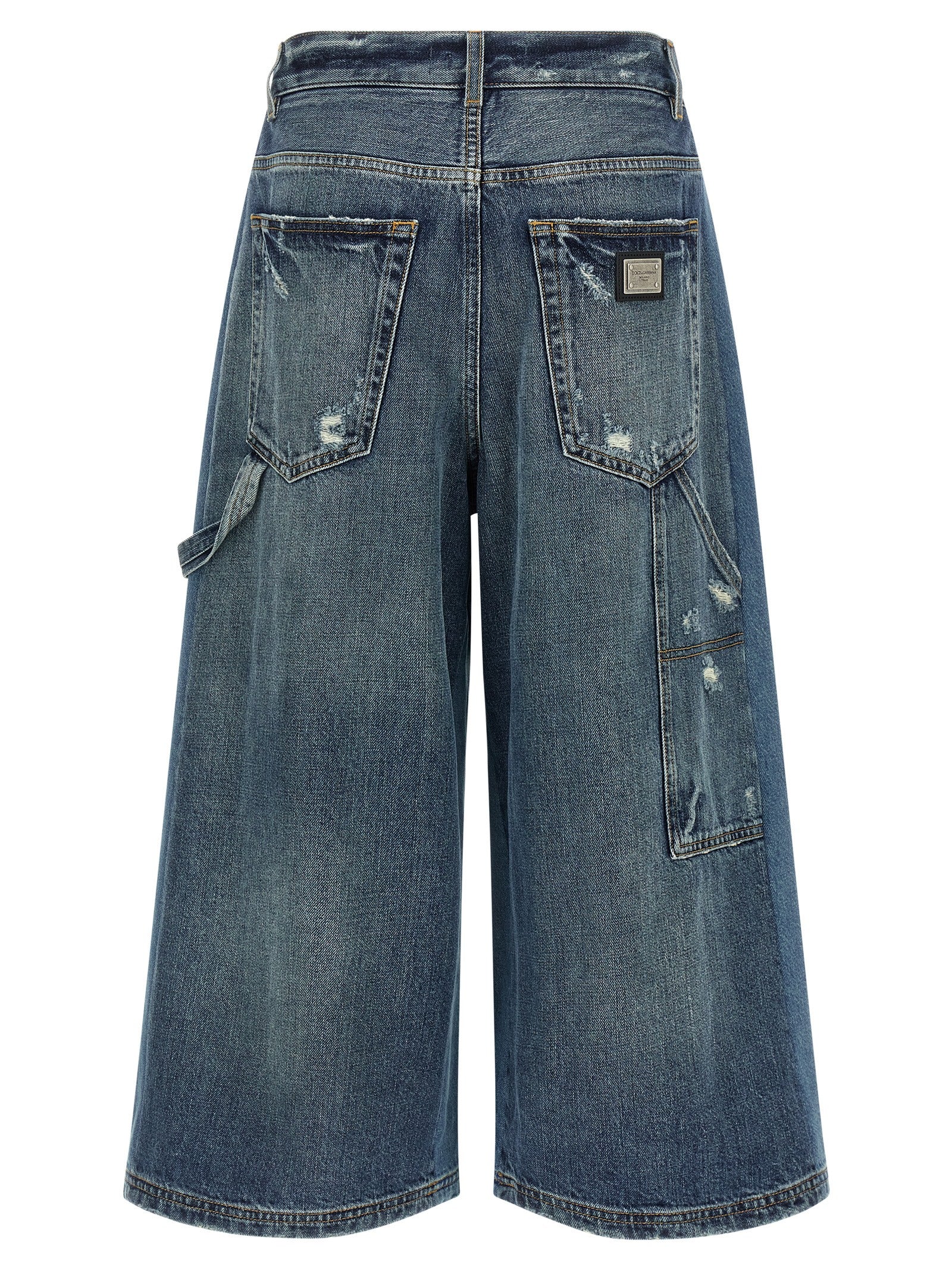 Elevate your wardrobe with Dolce & Gabbana Blue Cotton Bermuda Shorts, a luxurious blend of Italian craftsmanship and contemporary design, perfect for the discerning fashionista.