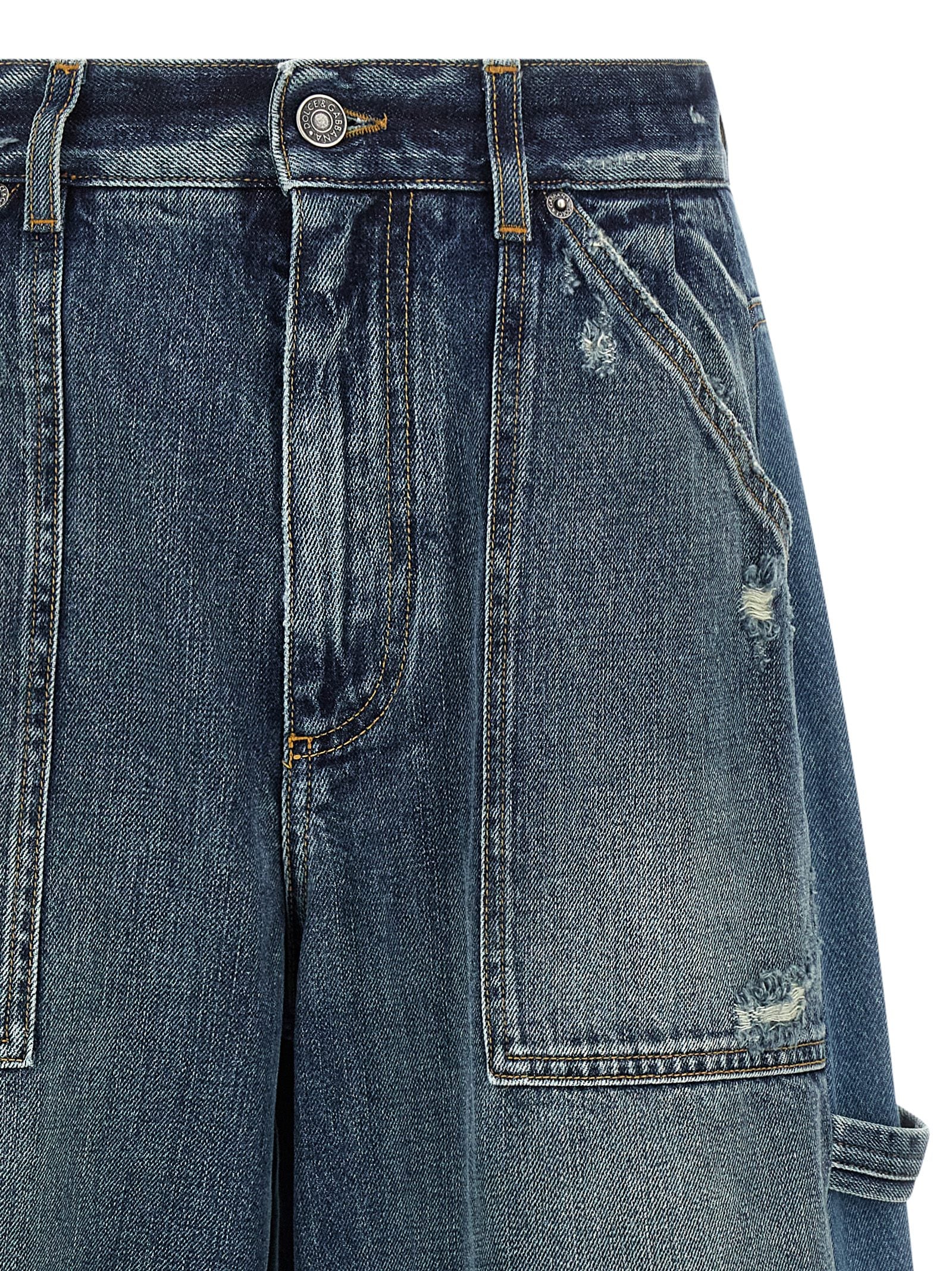 Elevate your style with Dolce & Gabbana Blue Cotton Bermuda Shorts, a luxurious blend of comfort and artistry, perfect for the discerning fashionista.