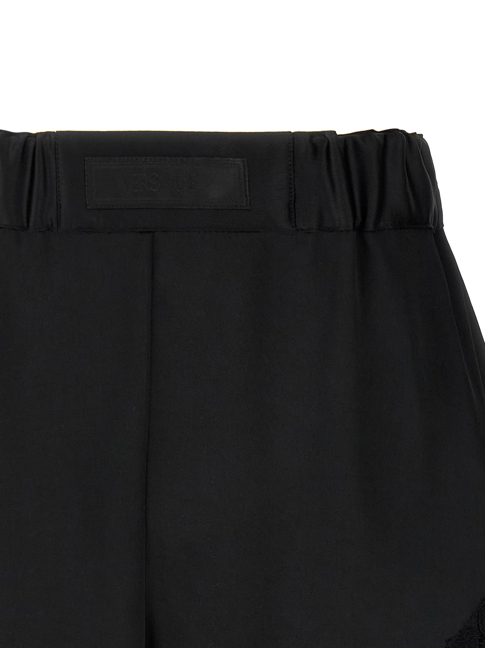 Versace Black Nylon Bermuda Shorts