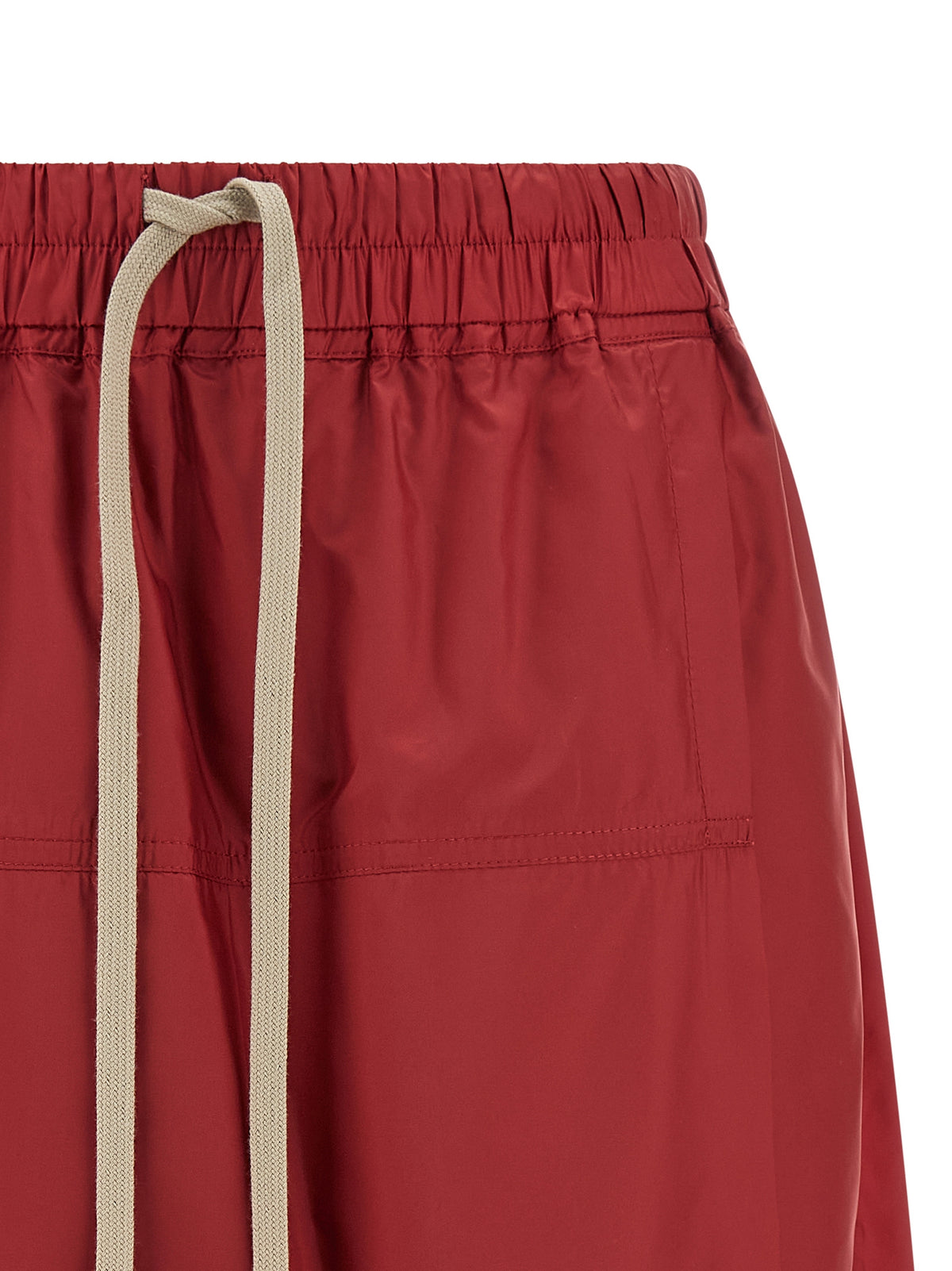 Discover the Rick Owens Multicolor Polyester Bermuda Shorts, a masterpiece of avant-garde luxury crafted in Romania, blending bold design with unparalleled comfort for the discerning fashionista.