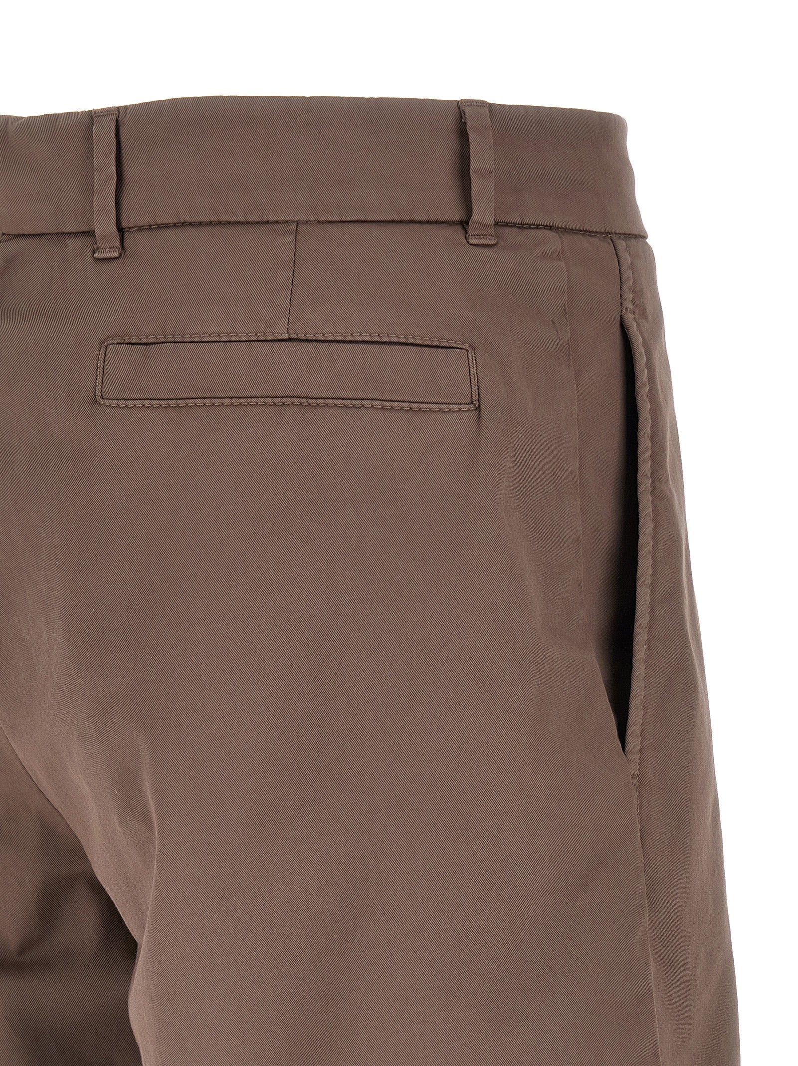 Brunello Cucinelli Brown Cotton Bermuda Shorts - Tailored Luxury
