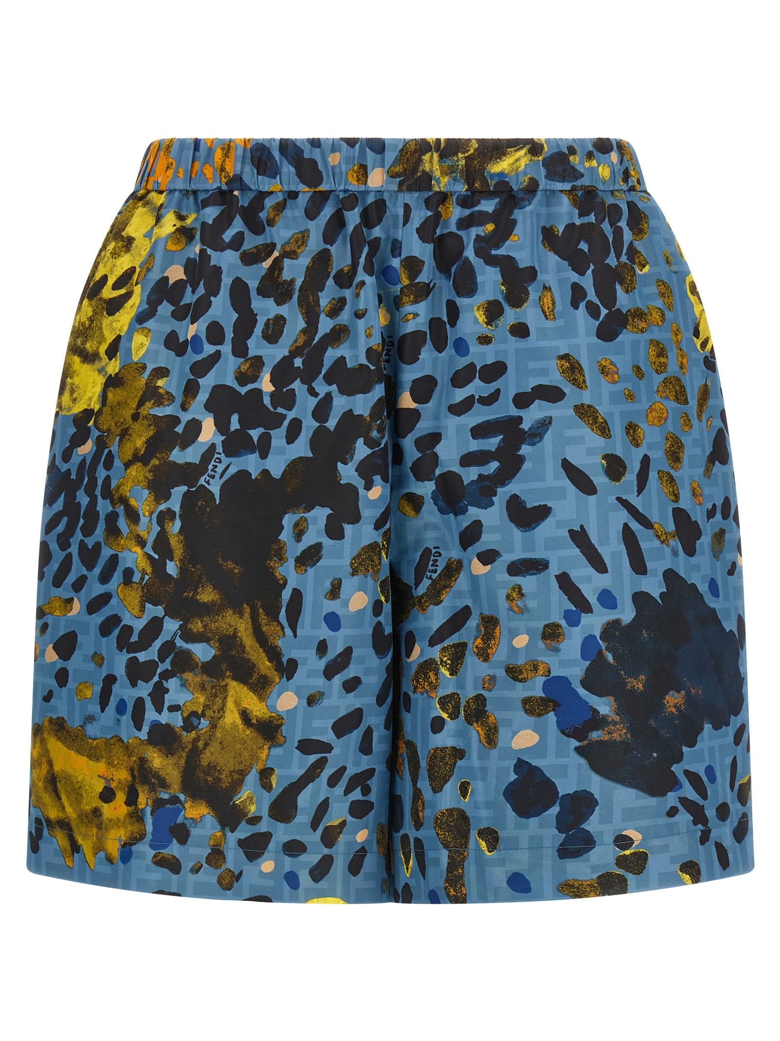 Elevate your wardrobe with Fendi Blue Polyester Bermuda Shorts, a luxurious statement piece crafted in Italy, embodying sophistication and effortless style for every occasion.