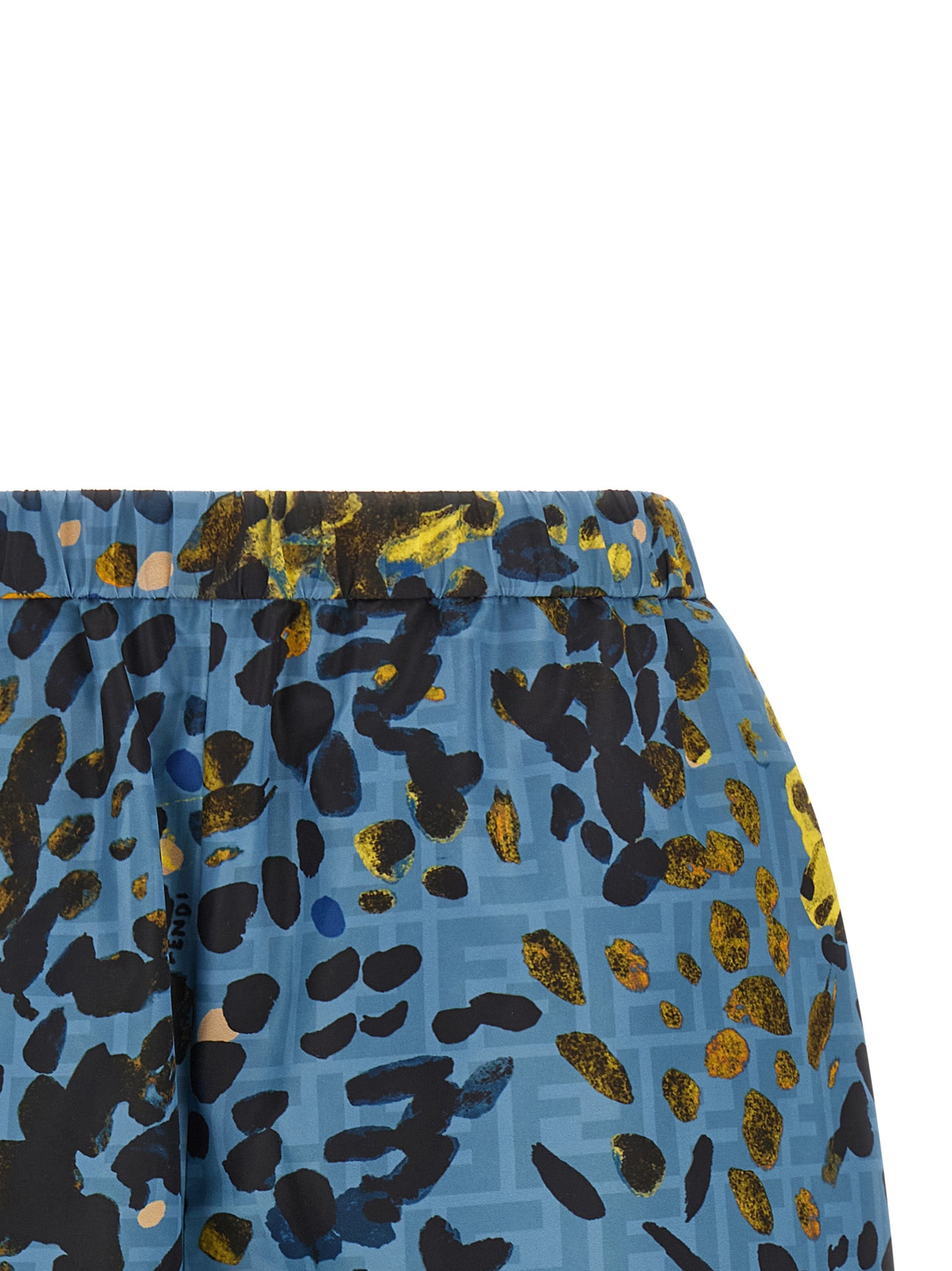 Elevate your wardrobe with Fendi Blue Polyester Bermuda Shorts, a luxurious blend of style and comfort, perfect for the discerning individual who embraces sophistication.