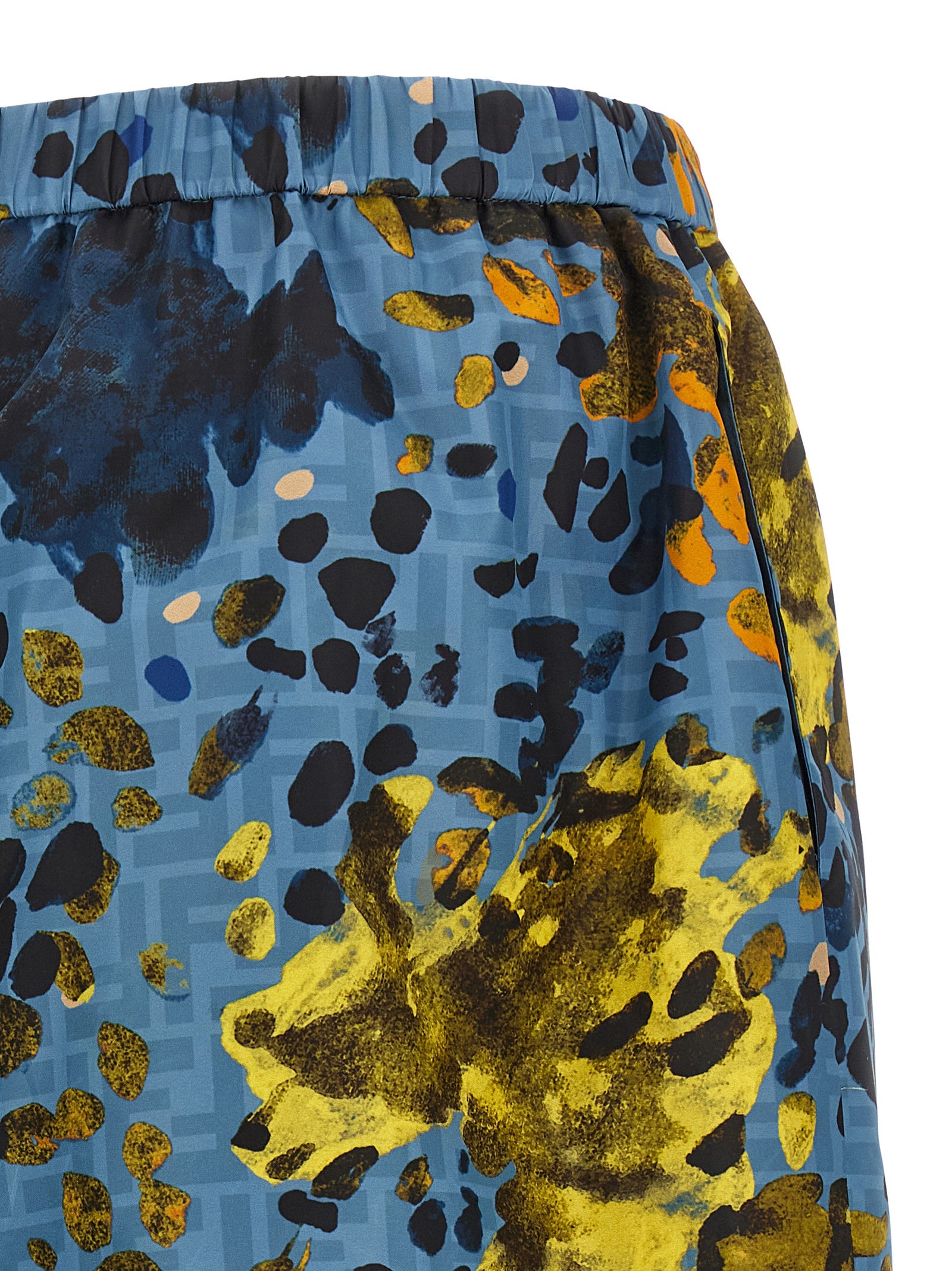 Elevate your summer wardrobe with Fendi Blue Polyester Bermuda Shorts, crafted in Italy from premium materials, embodying luxury and effortless sophistication for the discerning individual.
