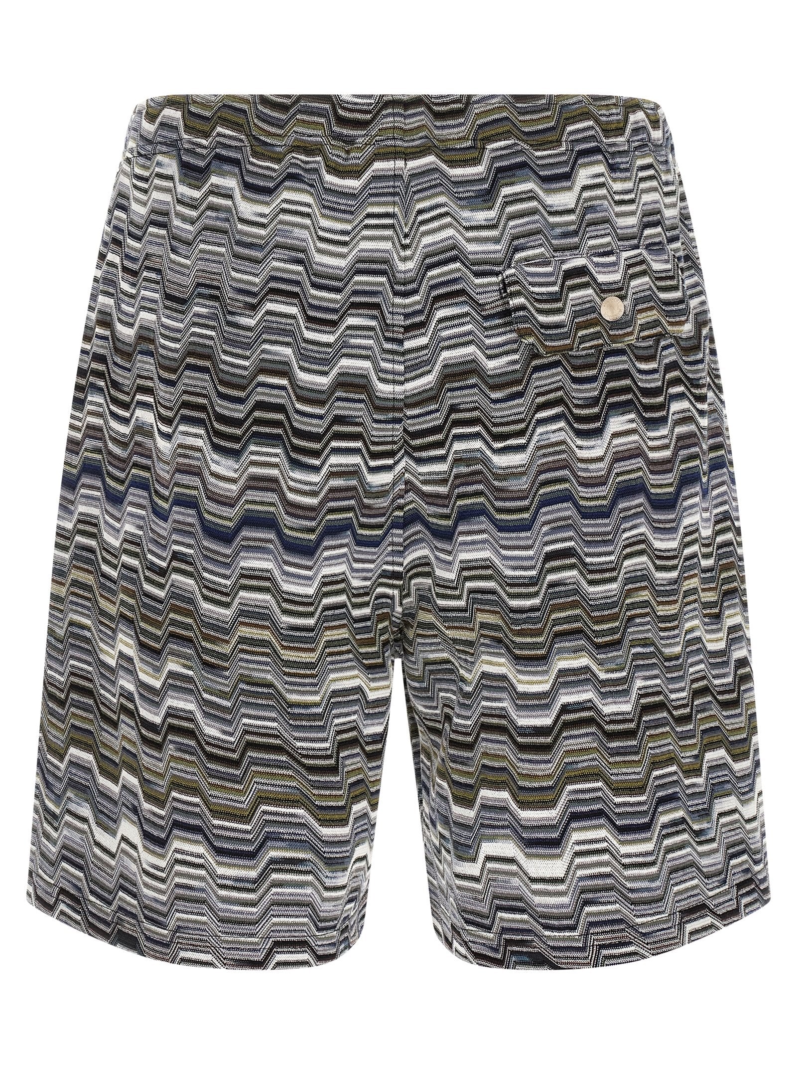 Missoni Bicolor Cotton Bermuda Shorts - Effortless Luxury Style