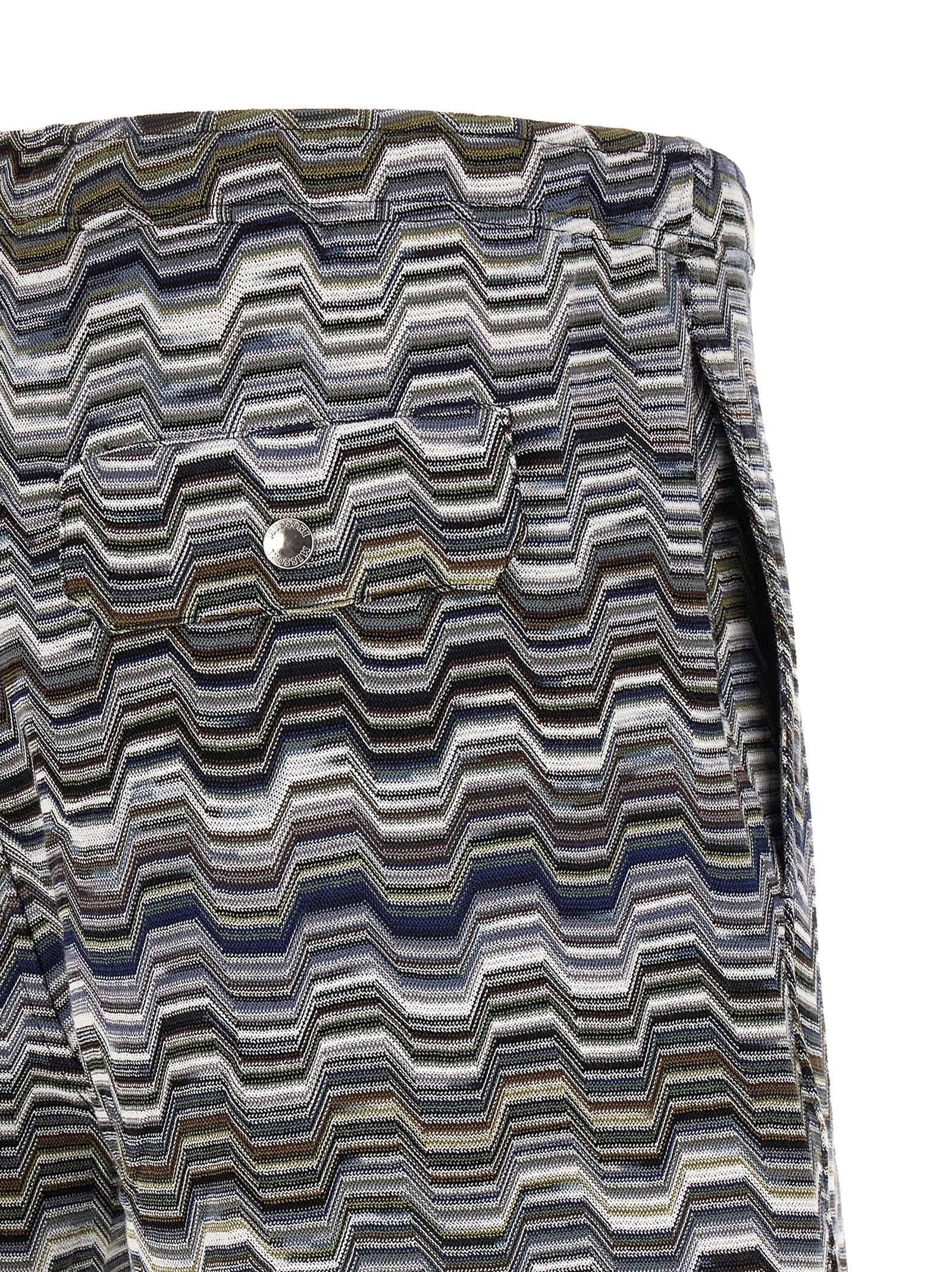 Missoni Bicolor Cotton Bermuda Shorts - Effortless Luxury Style
