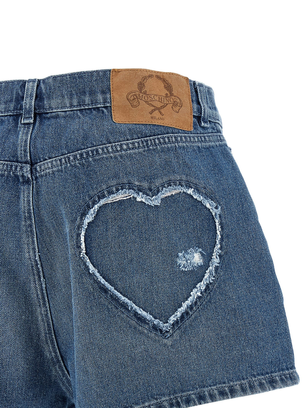 Moschino Blue Cotton Bermuda Shorts - Exquisite Italian Craftsmanship