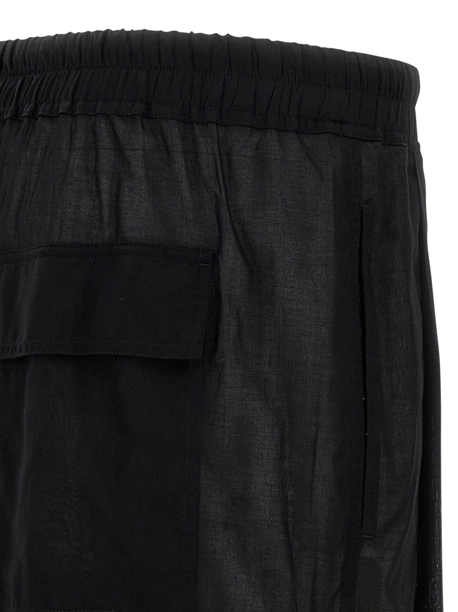 Elevate your style with Rick Owens Black Cotton Bermuda Shorts, a fusion of avant-garde design and luxurious comfort, crafted in Italy for the discerning modern individual.