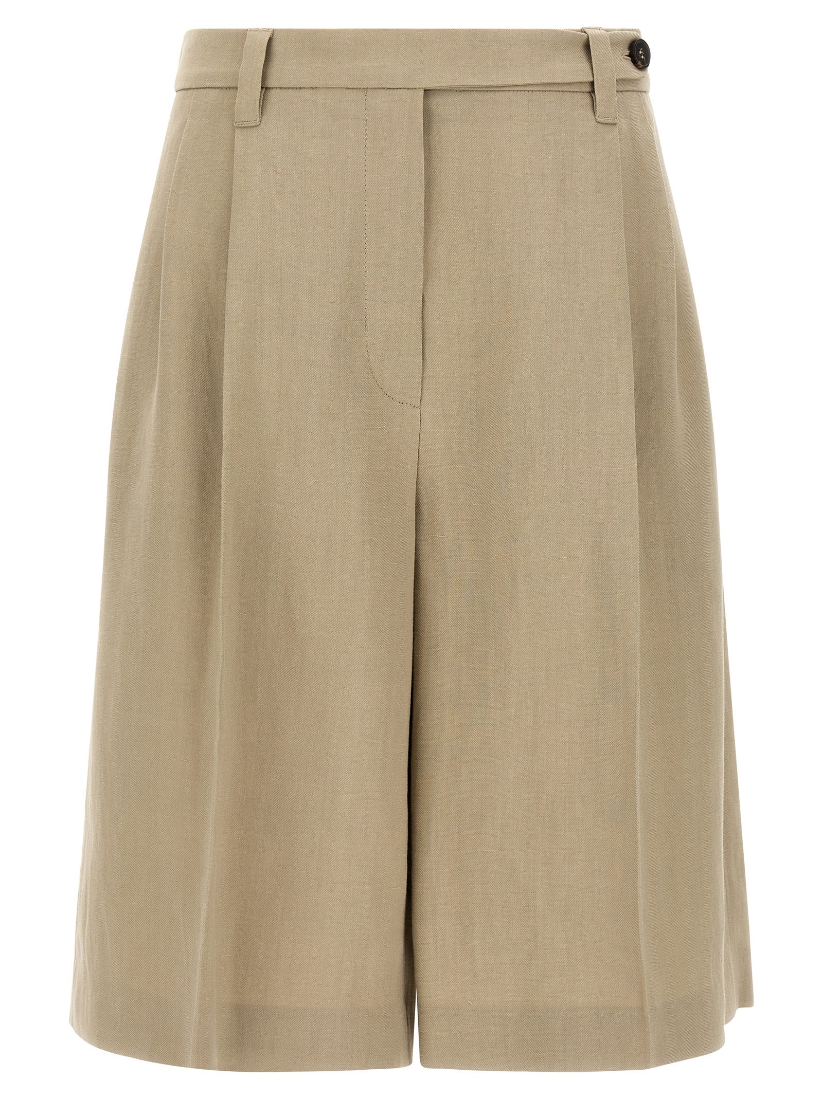 Brunello Cucinelli Beige Viscose Bermuda Shorts - Timeless Luxury