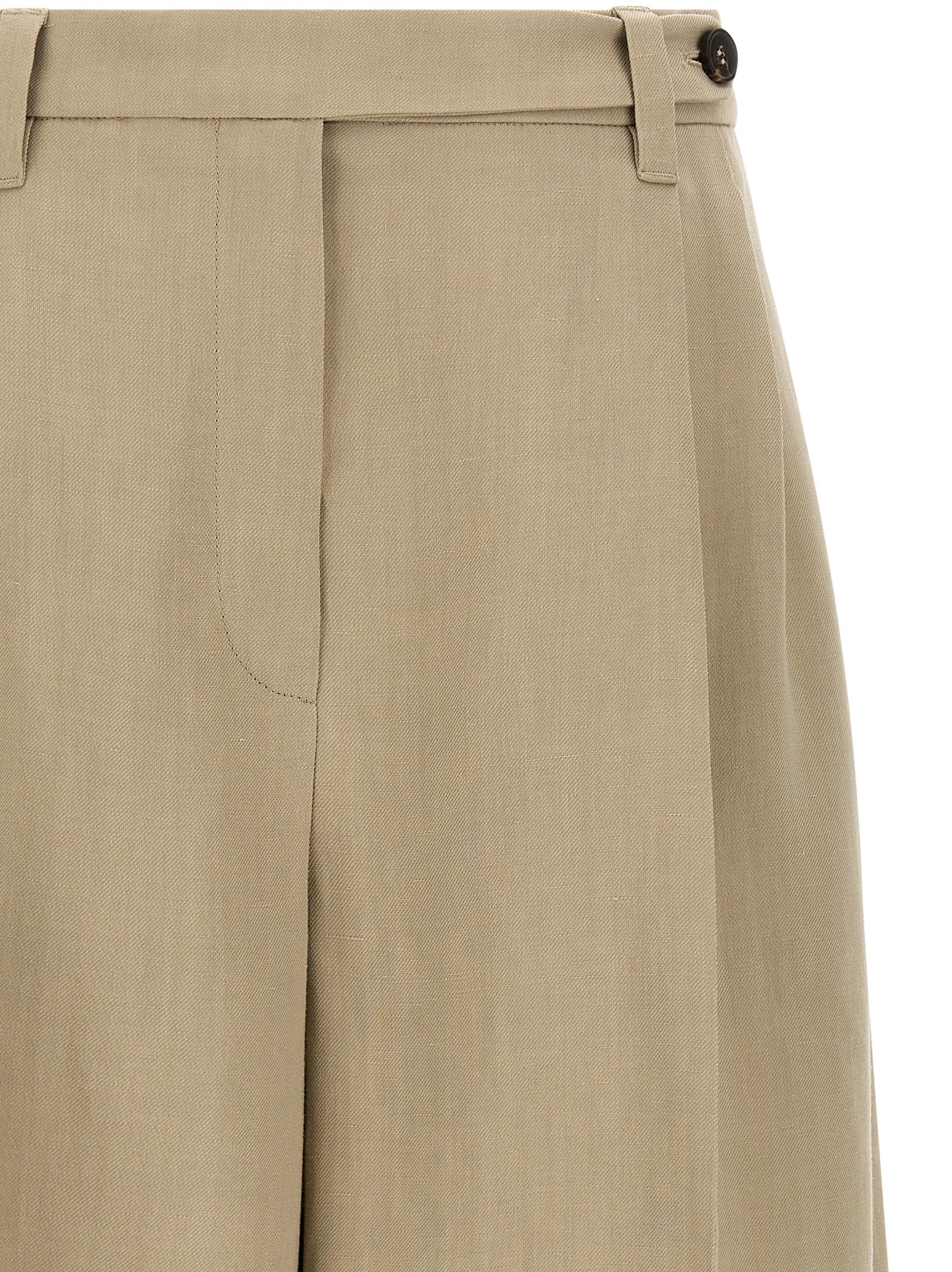 Brunello Cucinelli Beige Viscose Bermuda Shorts - Timeless Luxury