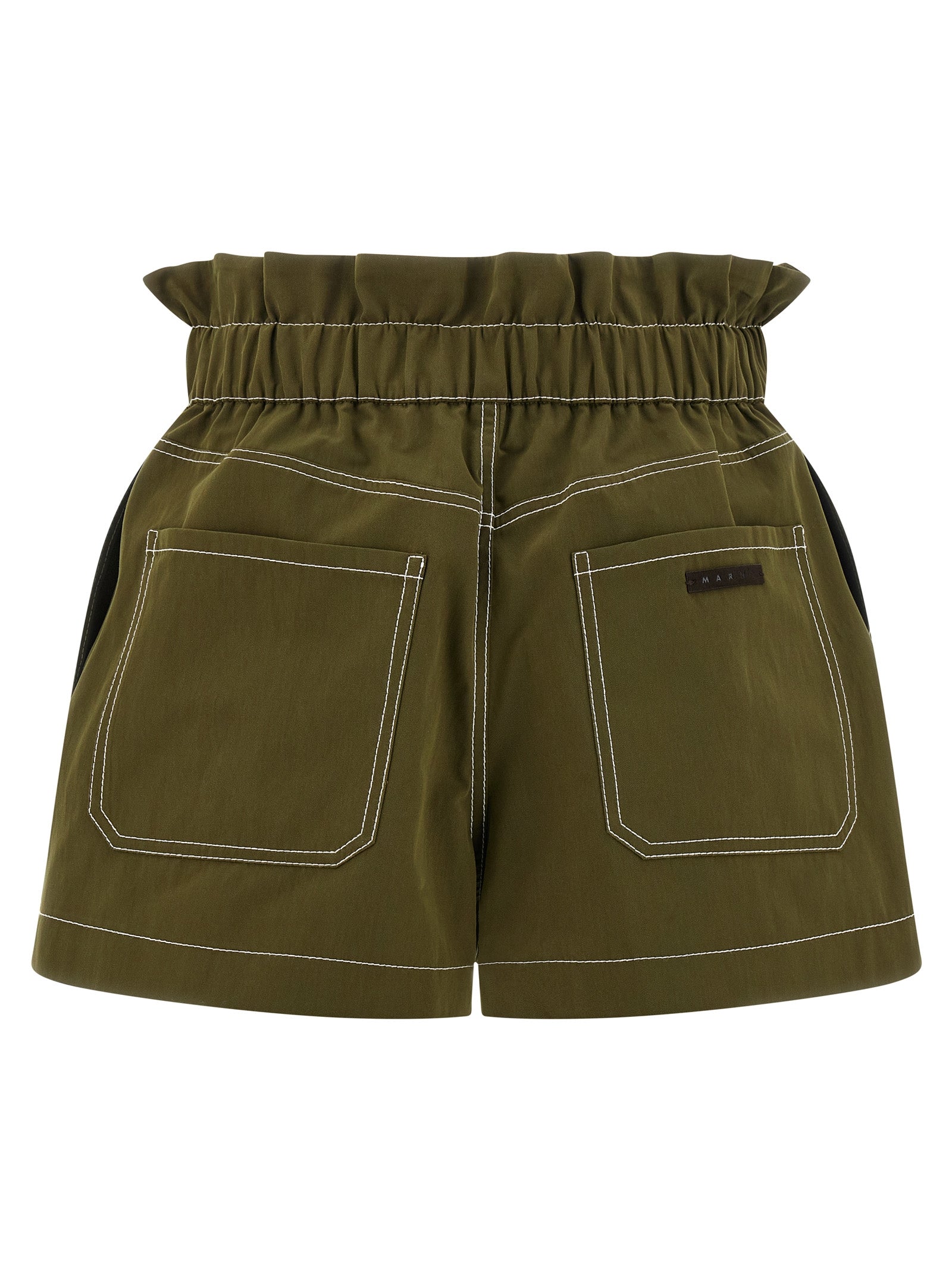 Marni Bicolor Cotton Bermuda Shorts - Effortless Luxe Redefined