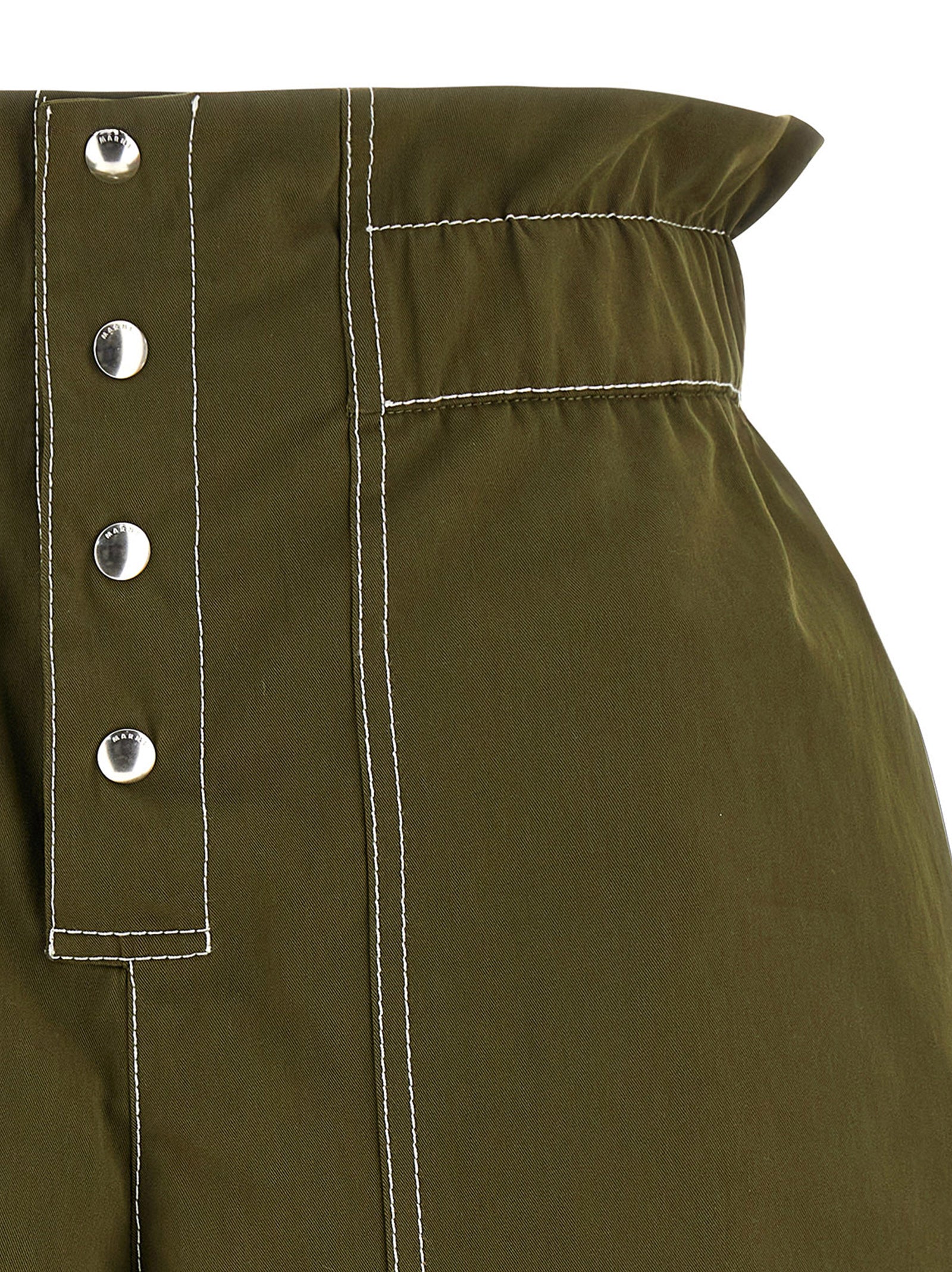 Marni Bicolor Cotton Bermuda Shorts - Effortless Luxe Redefined