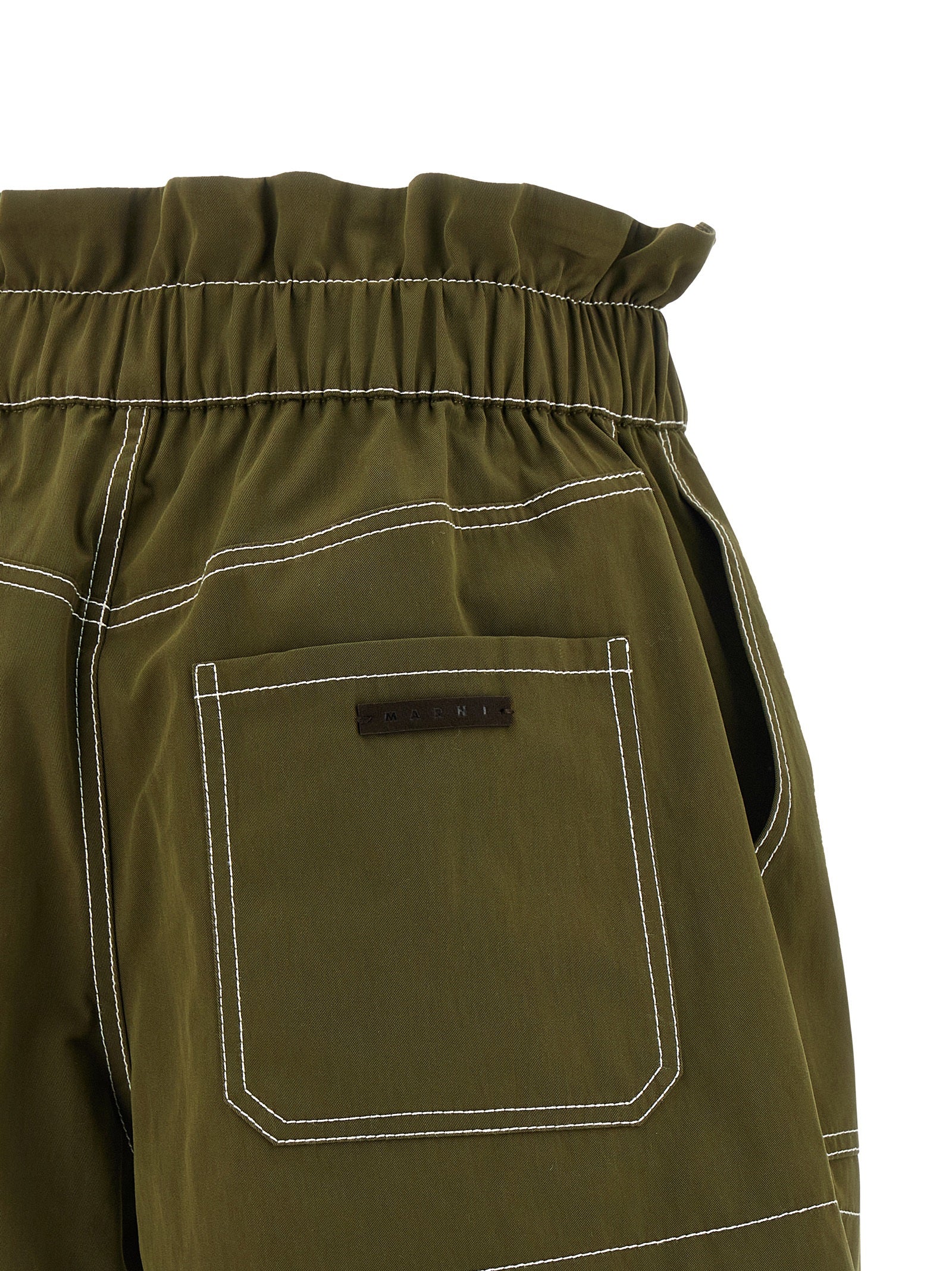 Marni Bicolor Cotton Bermuda Shorts - Effortless Luxe Redefined
